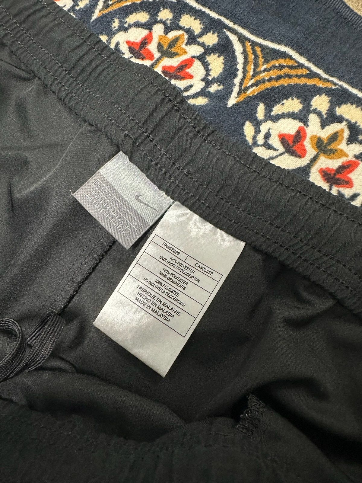 Nike Nike black track pants size large baggy flared fit skater Size US 34 / EU 50 - 5 Thumbnail