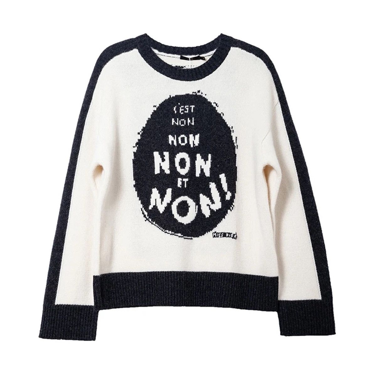 Dior Dior C'est Non J'Adior Wool Cashmere Sweater Size 36 Size XS / US 0-2 / IT 36-38 - 1 Thumbnail