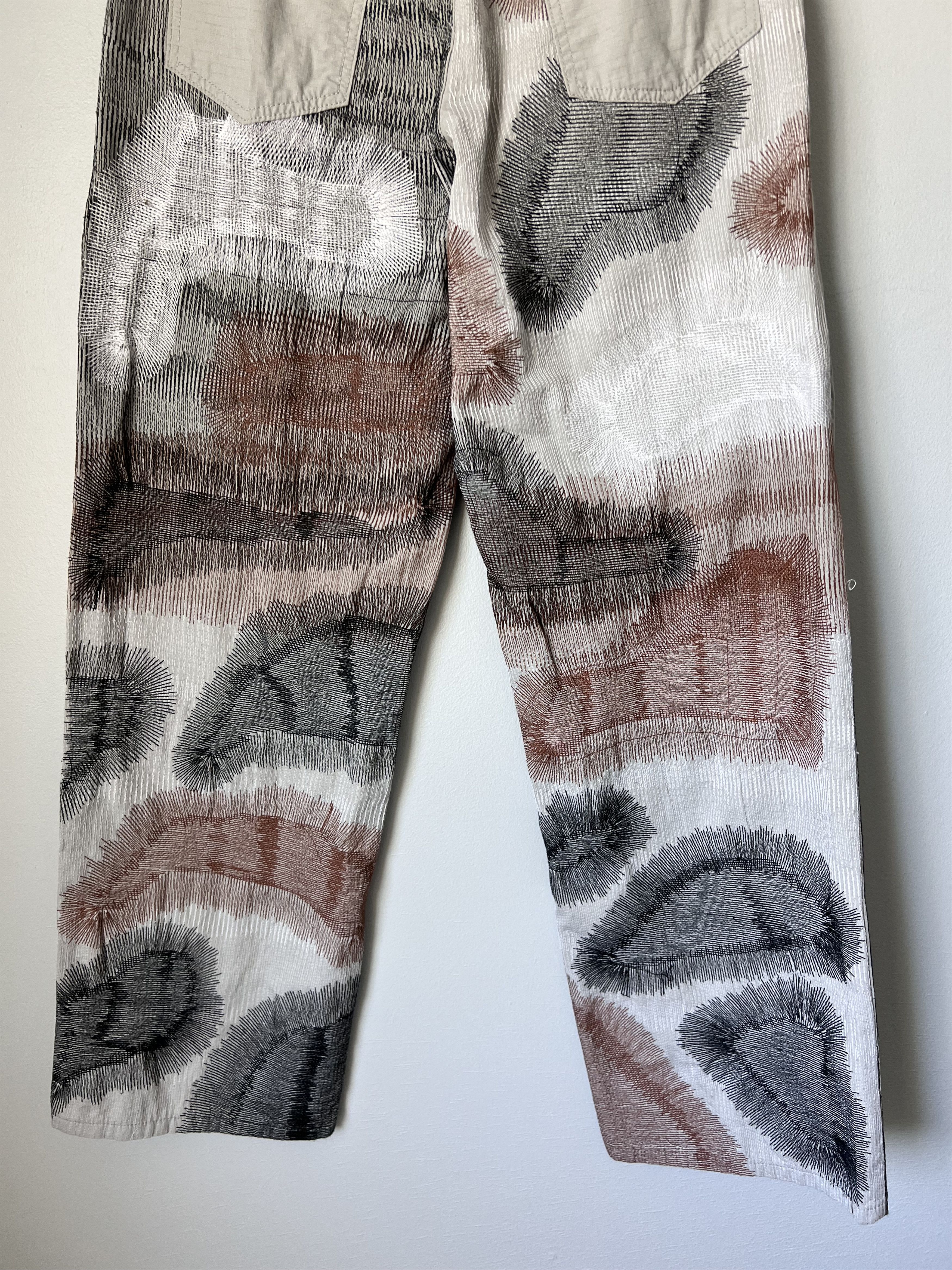 Who Decides War Who Decides War Darning Cargo Pants in Grey Size US 30 / EU 46 - 6 Thumbnail