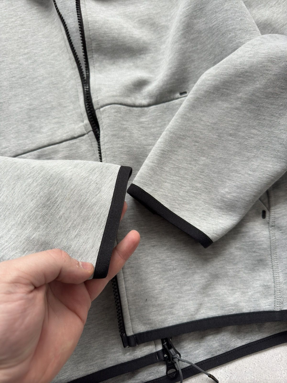 Nike × Vintage Nike Tech Fleece Grey Zip Hoodie Drill Y2K Sportswear Size US M / EU 48-50 / 2 - 8 Thumbnail