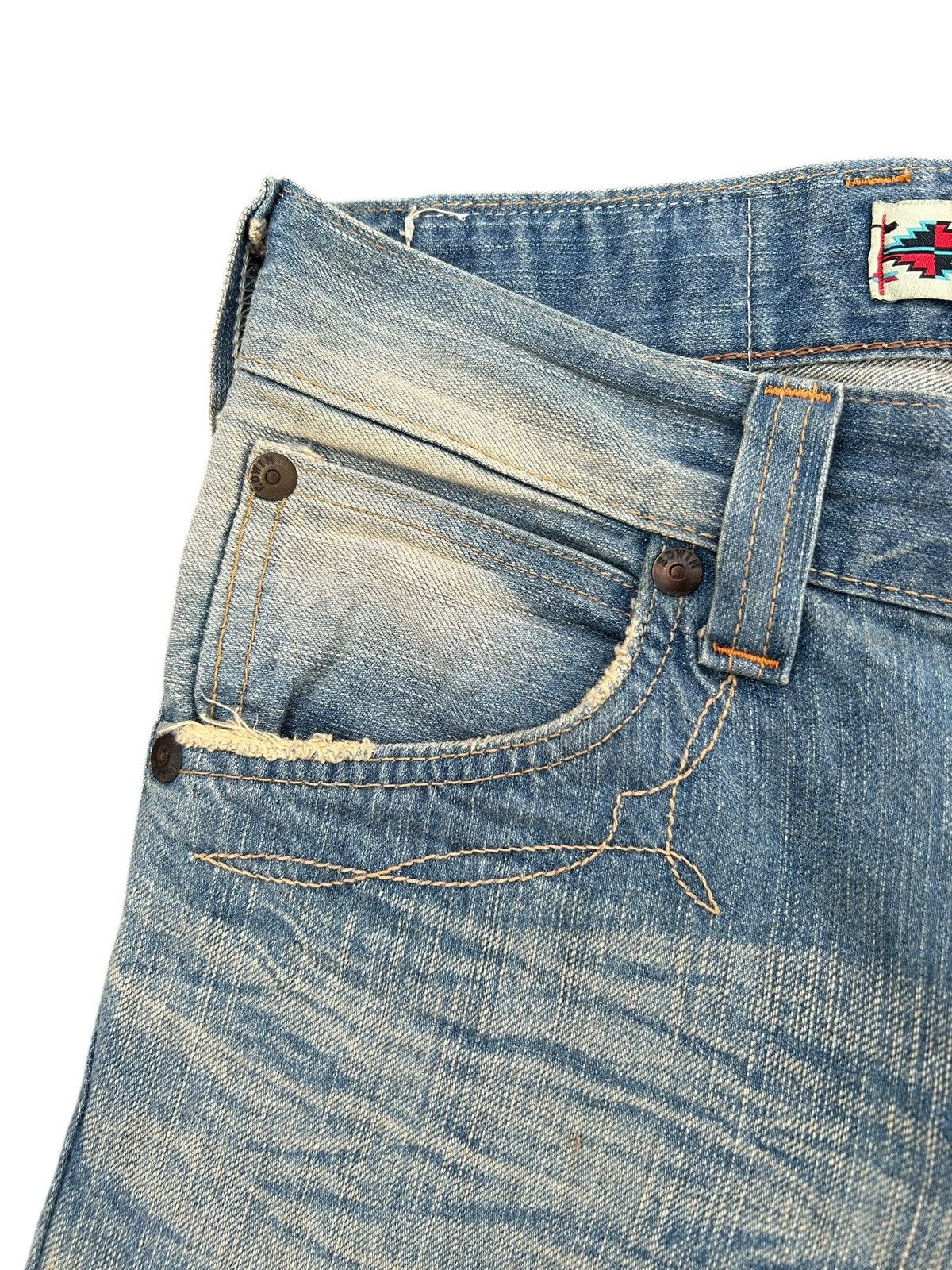 Kapital Vintage Flare Edwin Navajo Rusty Faded Denim Jeans Size US 30 / EU 46 - 7 Thumbnail