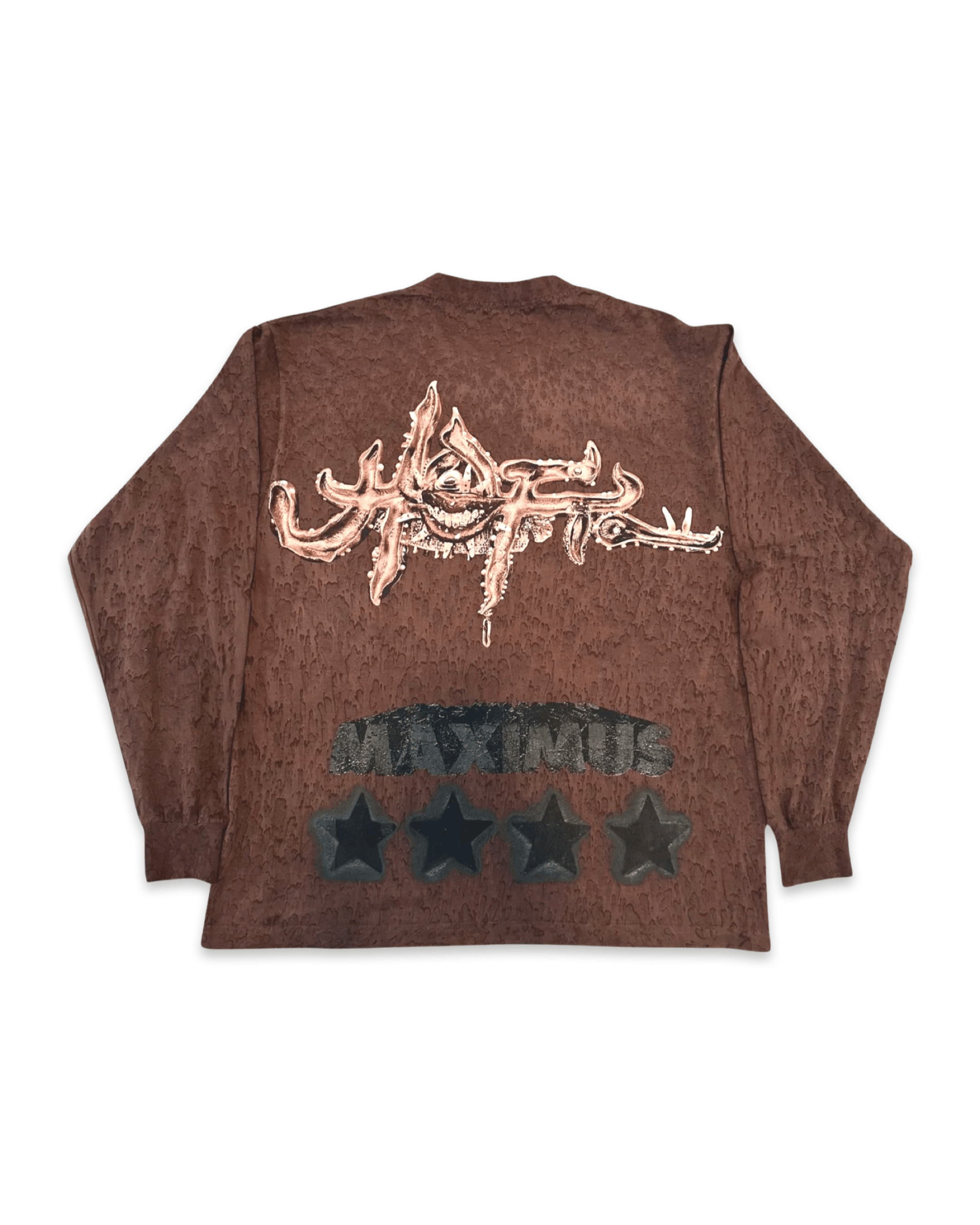 Travis Scott Travis Scott UTOPIA Circus Maximus Tour Brown Dye Longsleeve Size US XL / EU 56 / 4 - 1 Thumbnail