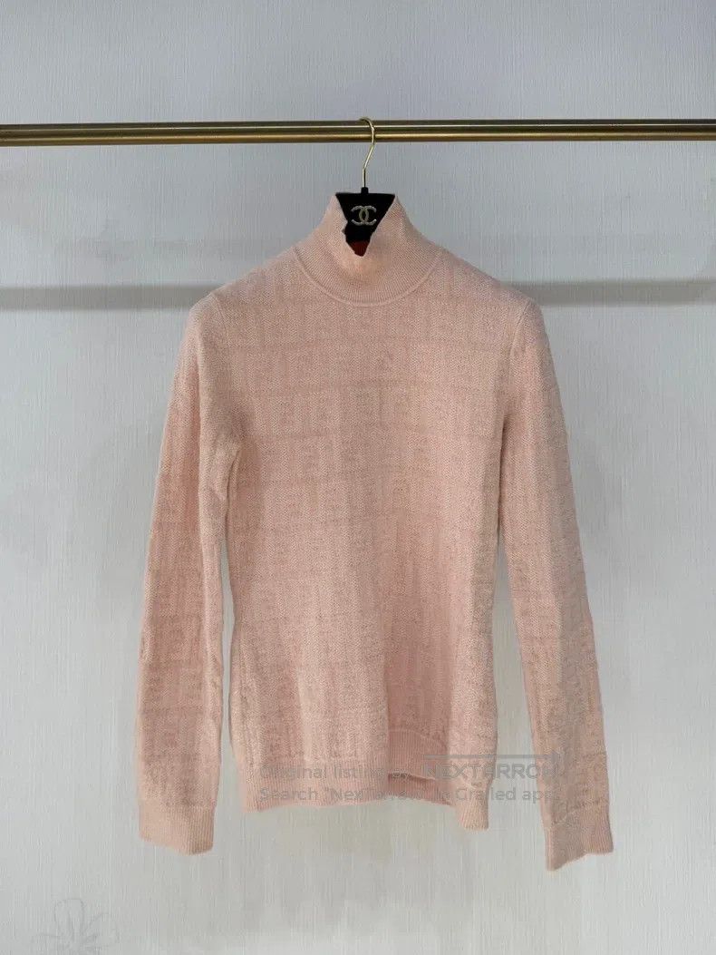 Fendi Fendi Logo Printed High Neck Knit Top Size XS / US 0-2 / IT 36-38 - 1 Thumbnail