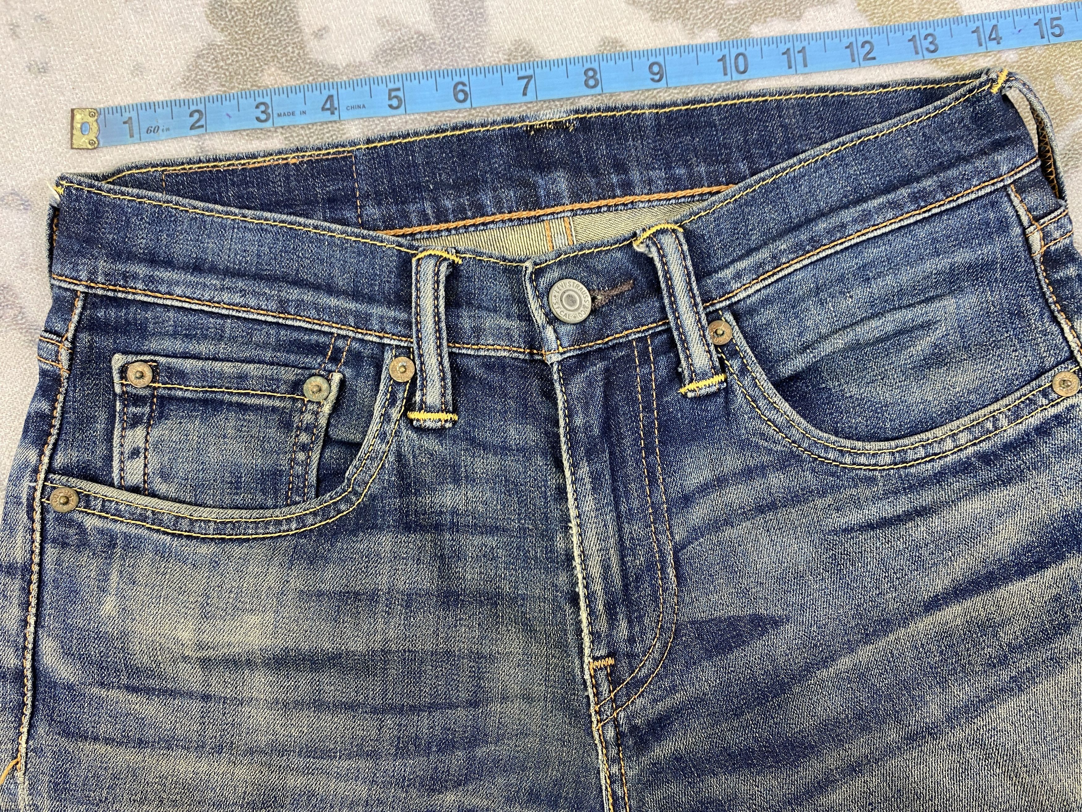 Levi's Blue Distressed Levi's 511 Jeans 28x31.5 Denim -SJ060 Size US 28 / EU 44 - 5 Thumbnail