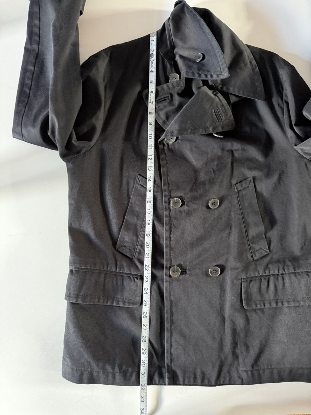 Gucci GUCCI-Black 100% Cotton Double-Breasted Jacket-Field Coat XL Size US L / EU 52-54 / 3 - 20 Thumbnail