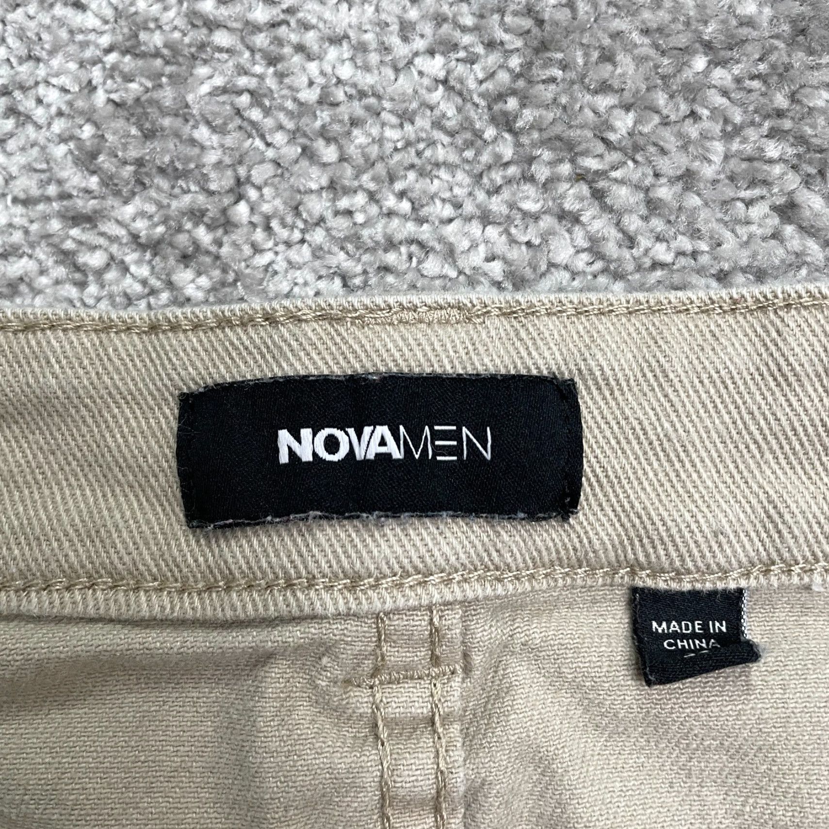 Denime Nova Skinny Denim Jeans Mens 36 Khaki Brown Mid Rise Stretch Casual 36x33 Size US 36 / EU 52 - 7 Thumbnail