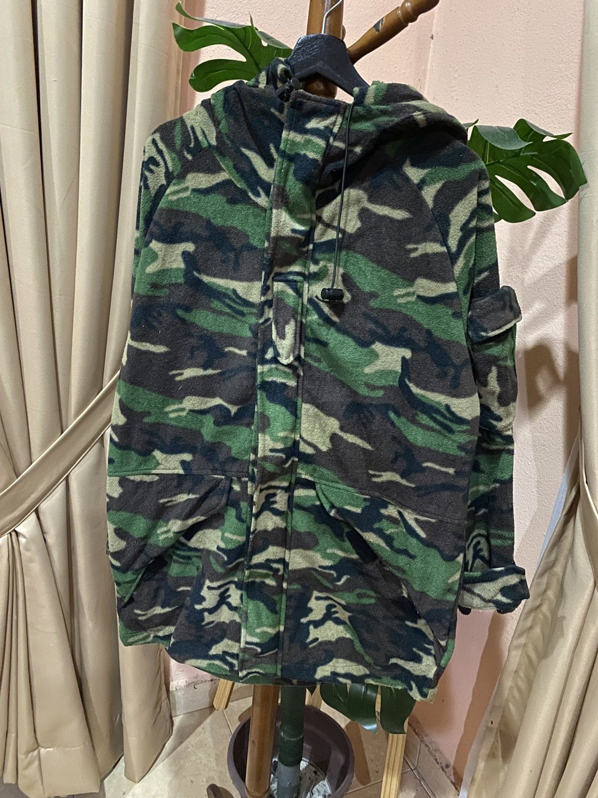 Penfield Vintage Penfield Camo Fleece Hooded Pullover Jacket Size US M / EU 48-50 / 2 - 2 Thumbnail