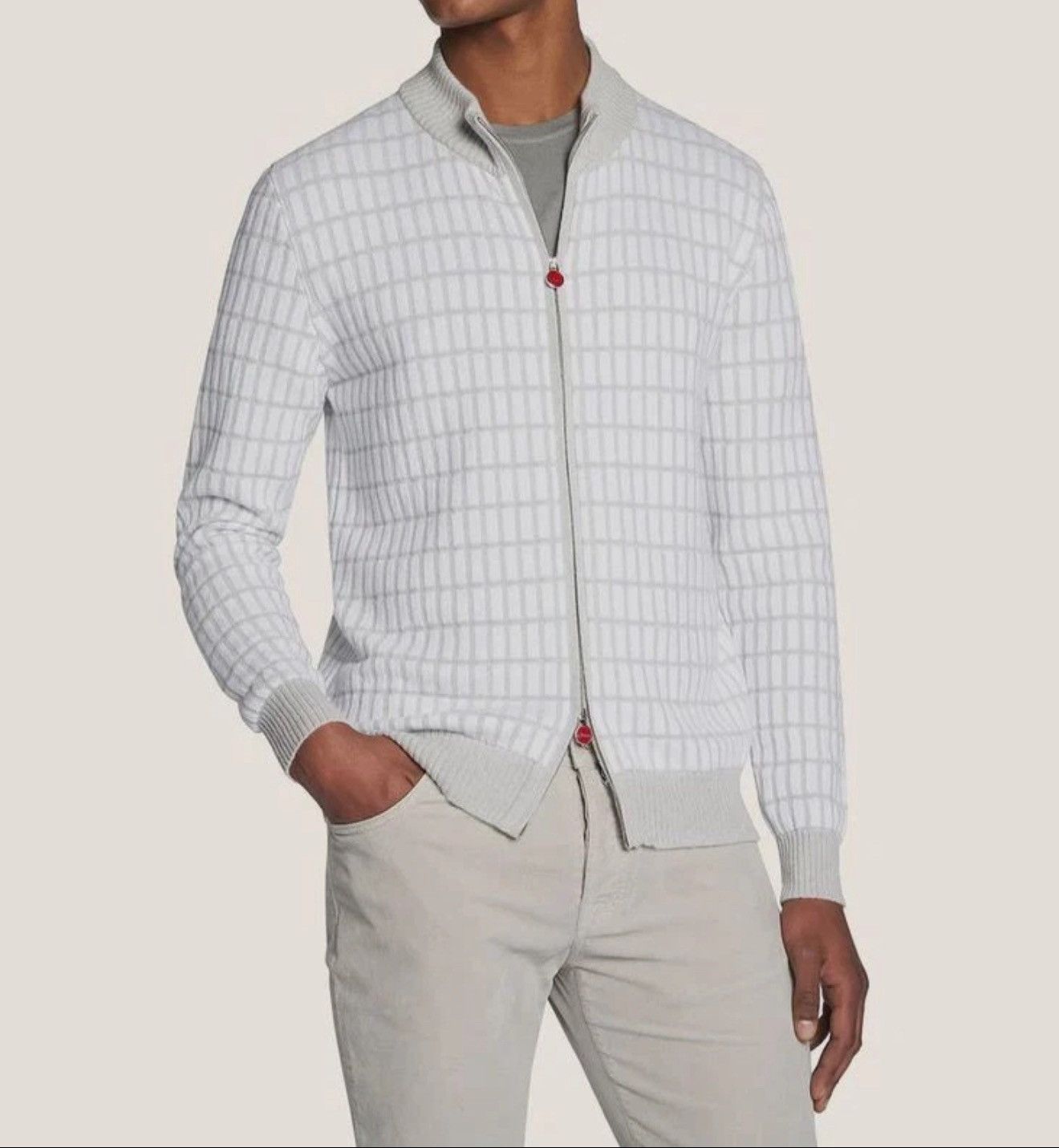 Kiton Kiton Cashmere Zip Cardigan Size US L / EU 52-54 / 3 - 8 Thumbnail