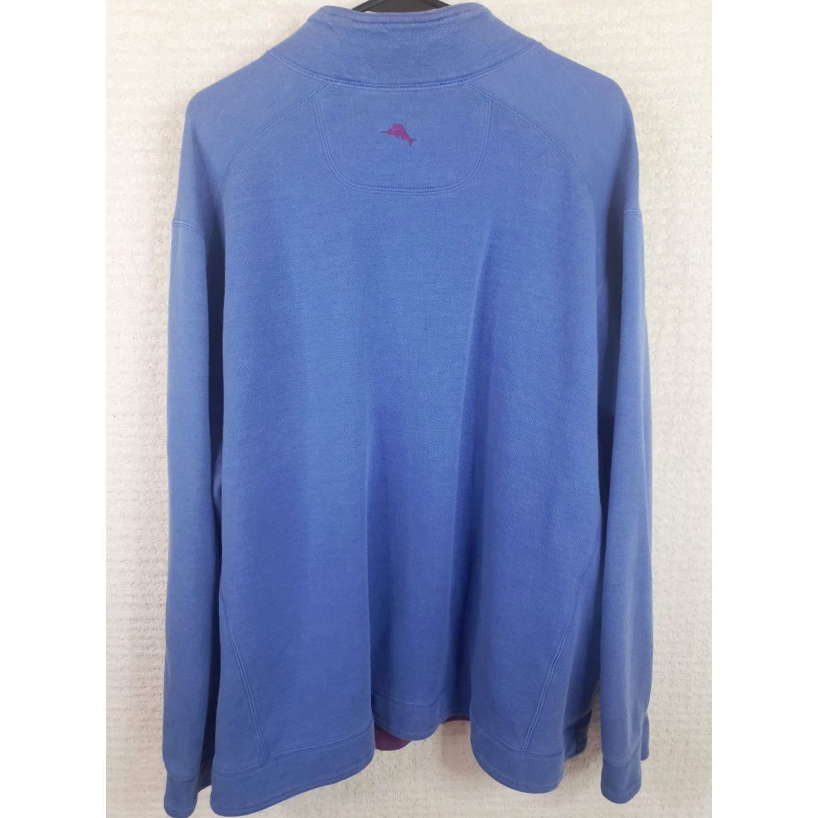 Tommy Bahama Tommy Bahama Sweater Mens XXL 2XL Reversible Quarter Zip Cadet Blue Purple Size US XXL / EU 58 / 5 - 5 Thumbnail
