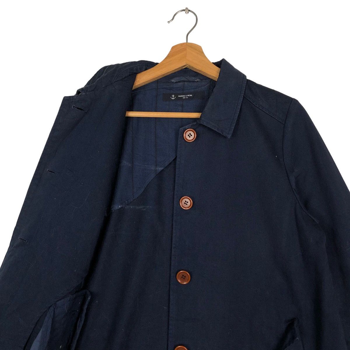 Blue Blue Japan 🔥Vtg Marine & Work Par Ici Chore Jacket Japan Kapital Size US M / EU 48-50 / 2 - 12 Thumbnail