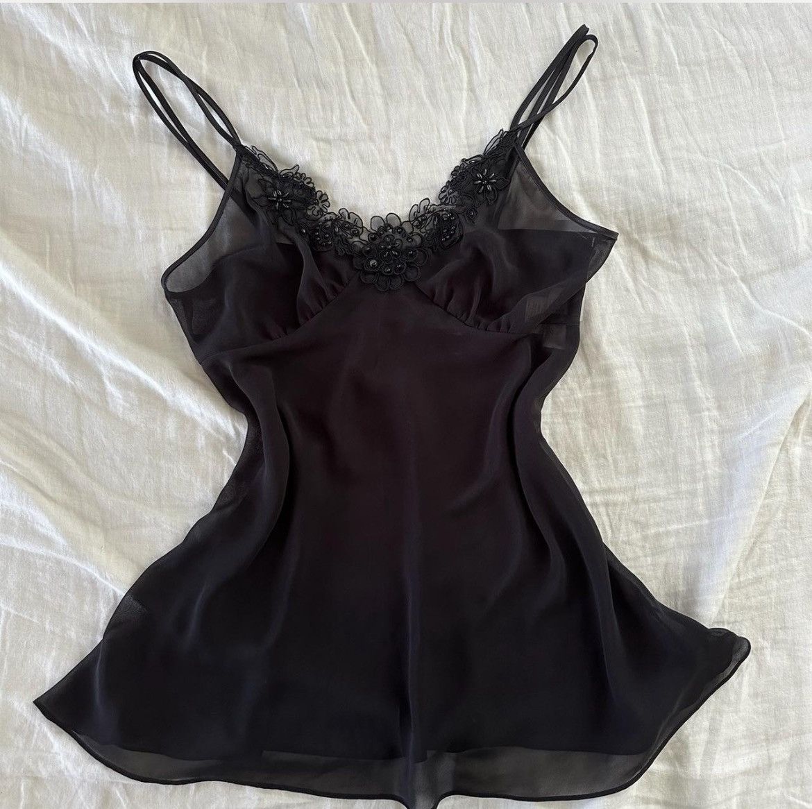 Vintage Beautiful Dentelle Small Lingerie Cami Size S / US 4 / IT 40 - 3 Thumbnail