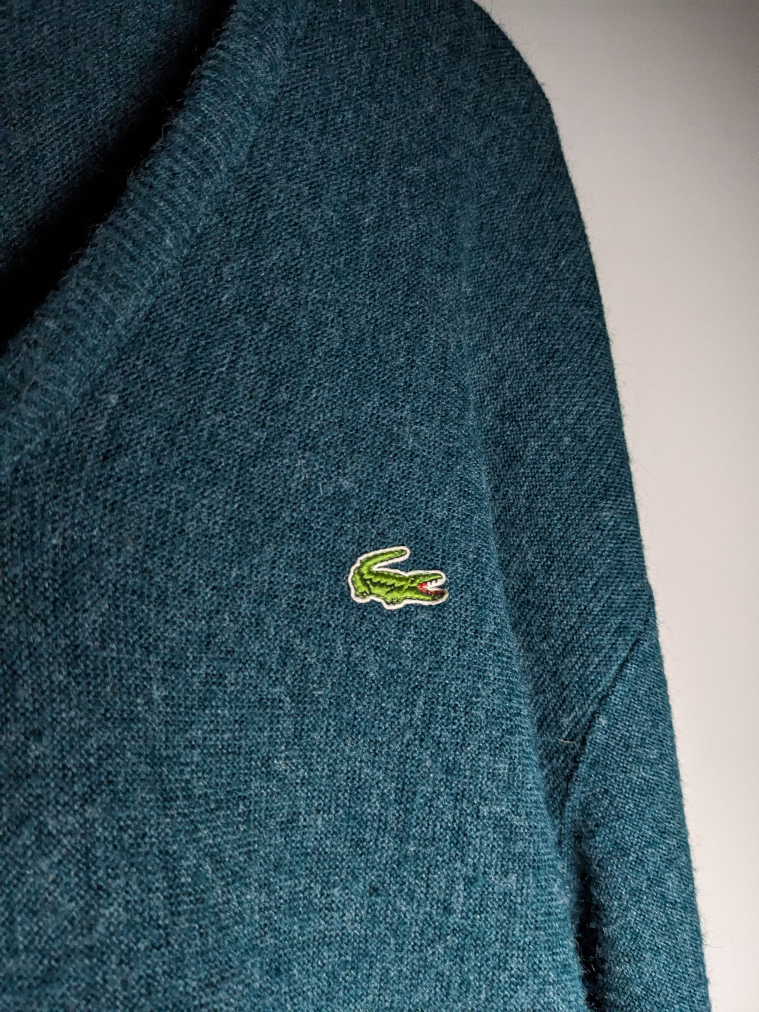 Lacoste VTG Izod Lacoste V Neck Orlon Sweater XL Made USA 1970-80s Size US XL / EU 56 / 4 - 6 Thumbnail