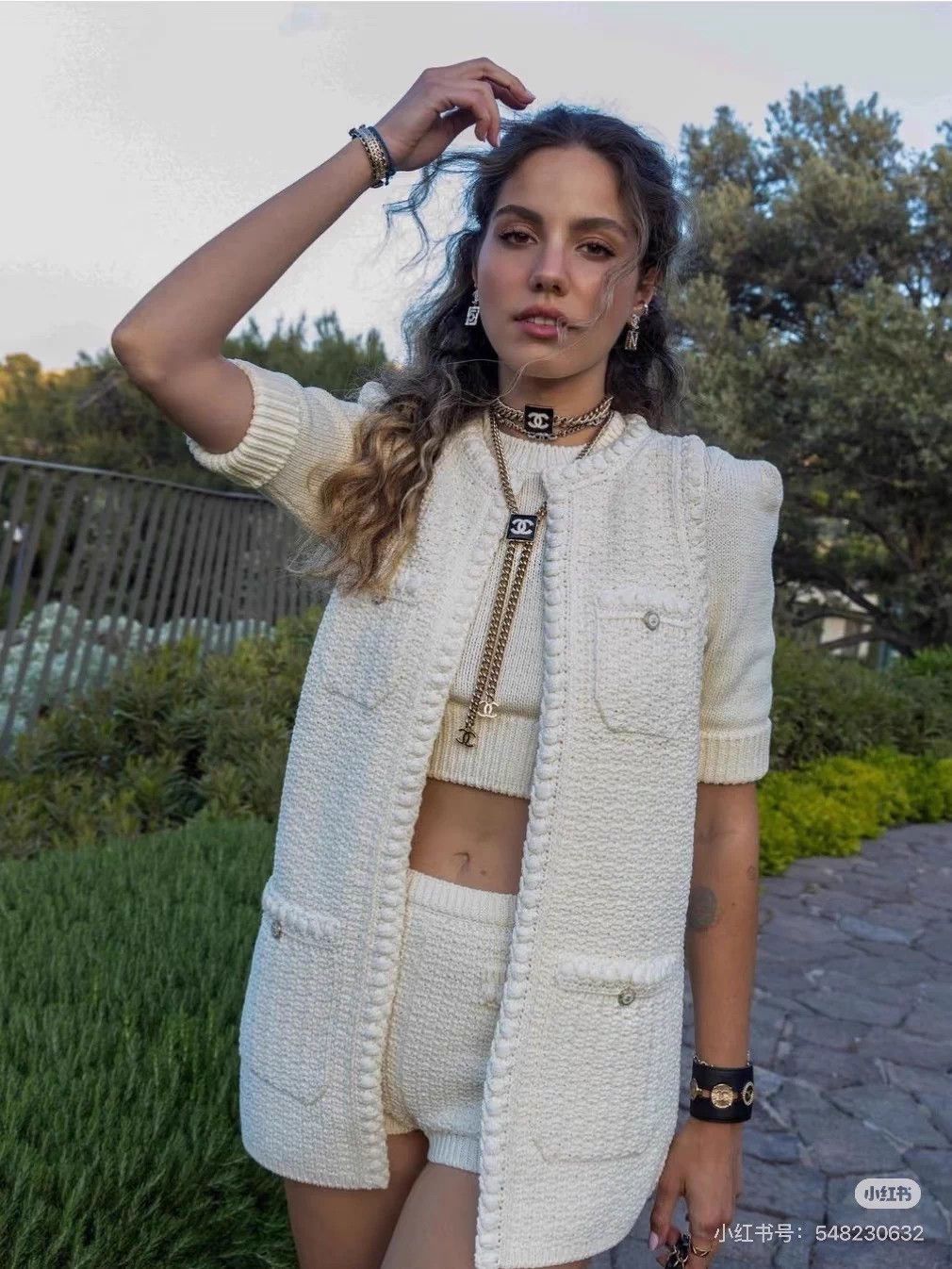 Chanel Chanel 22S Ivory 4-Pocket Knit Midlength Vest 36 Size XS / US 0-2 / IT 36-38 - 7 Thumbnail