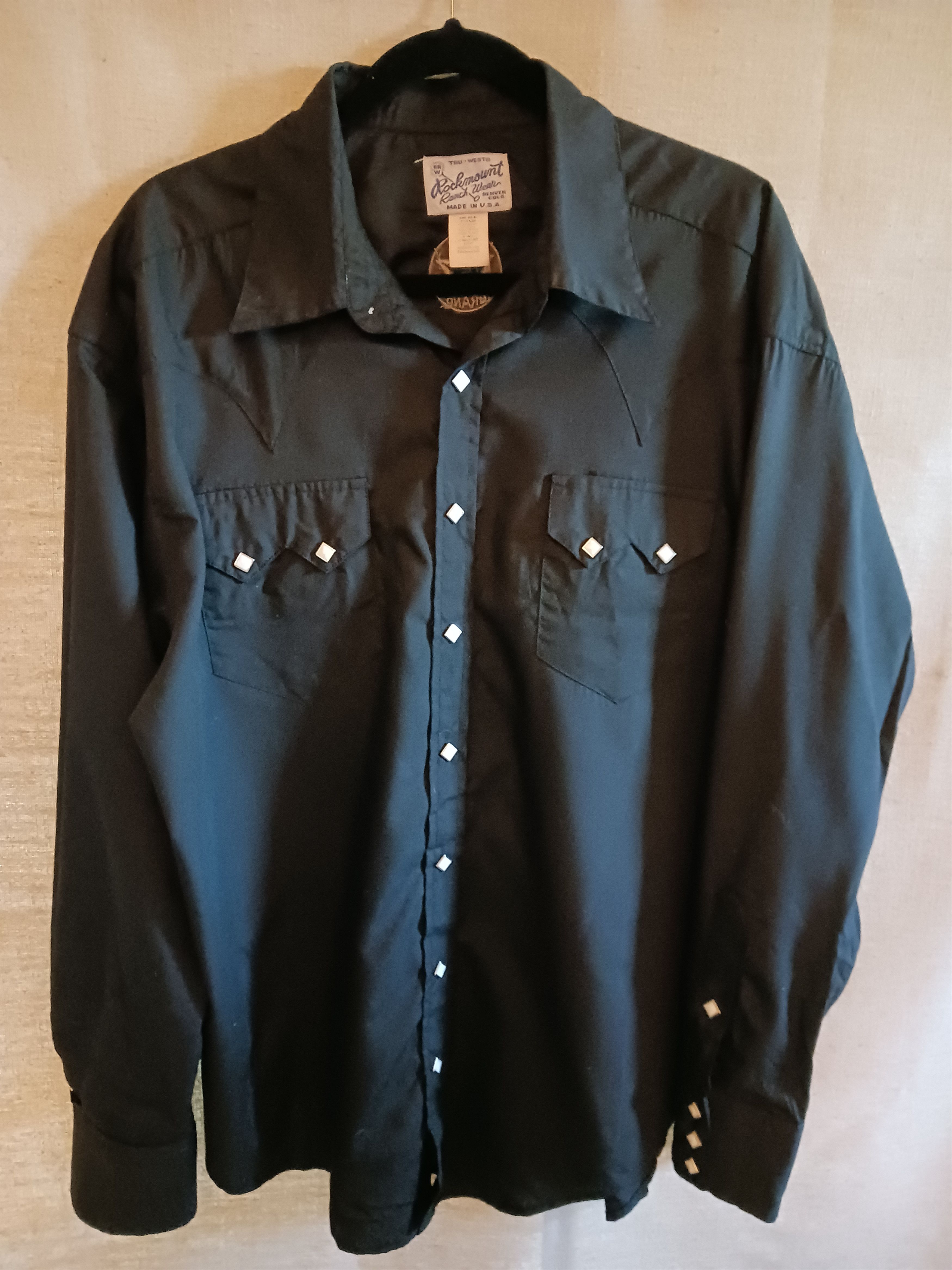 Rockmount Ranch Wear Vintage Jack Daniels "Old #7 Brand" Western Shirt Size US XL / EU 56 / 4 - 1 Thumbnail