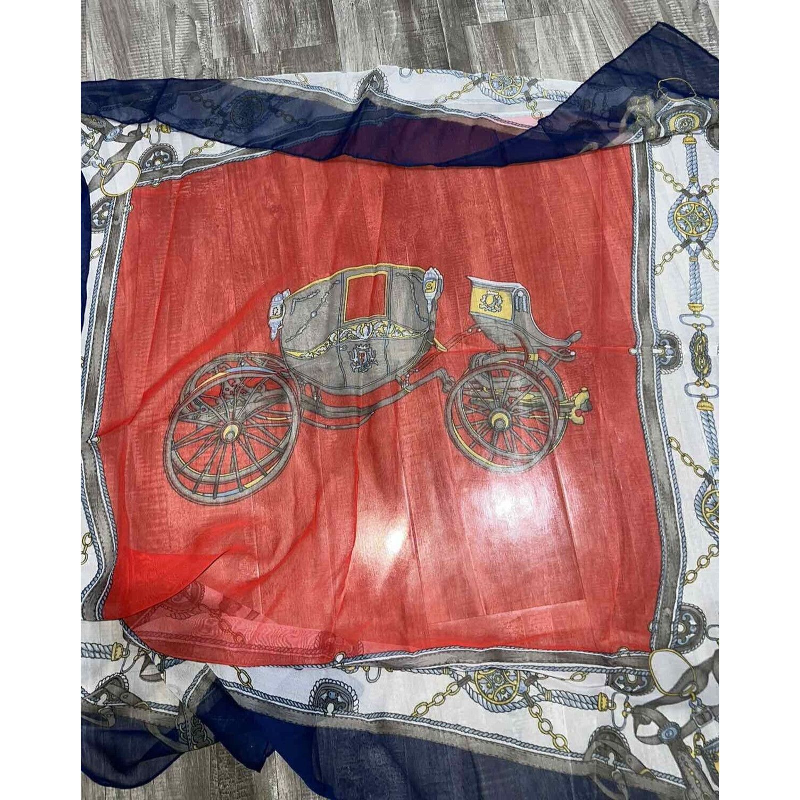 & Other Stories Women Handkerchief 100% Silk Bandana scarf A000361 Size 28 - 1 Thumbnail
