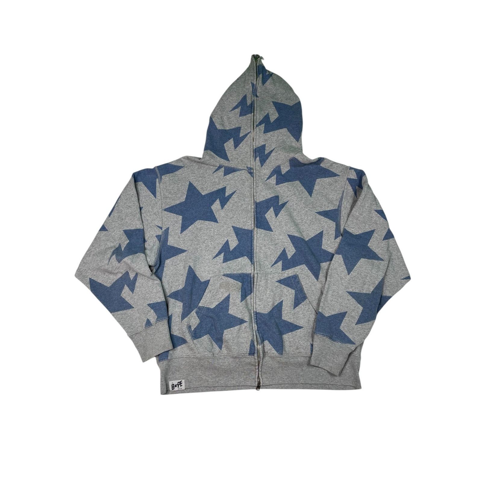Bape BAPE BAPESTA Zip Up Grey & Blue Stars Size US M / EU 48-50 / 2 - 1 Thumbnail