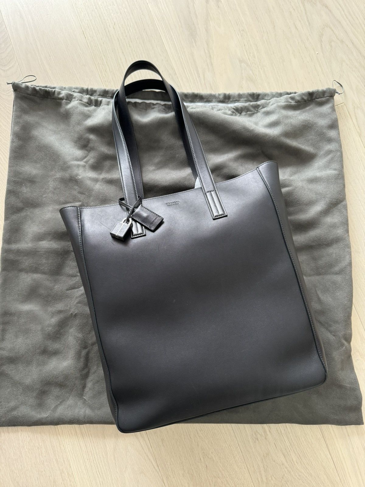 Tom Ford Tom Ford Leather North South Tote Bag Size ONE SIZE - 11 Thumbnail
