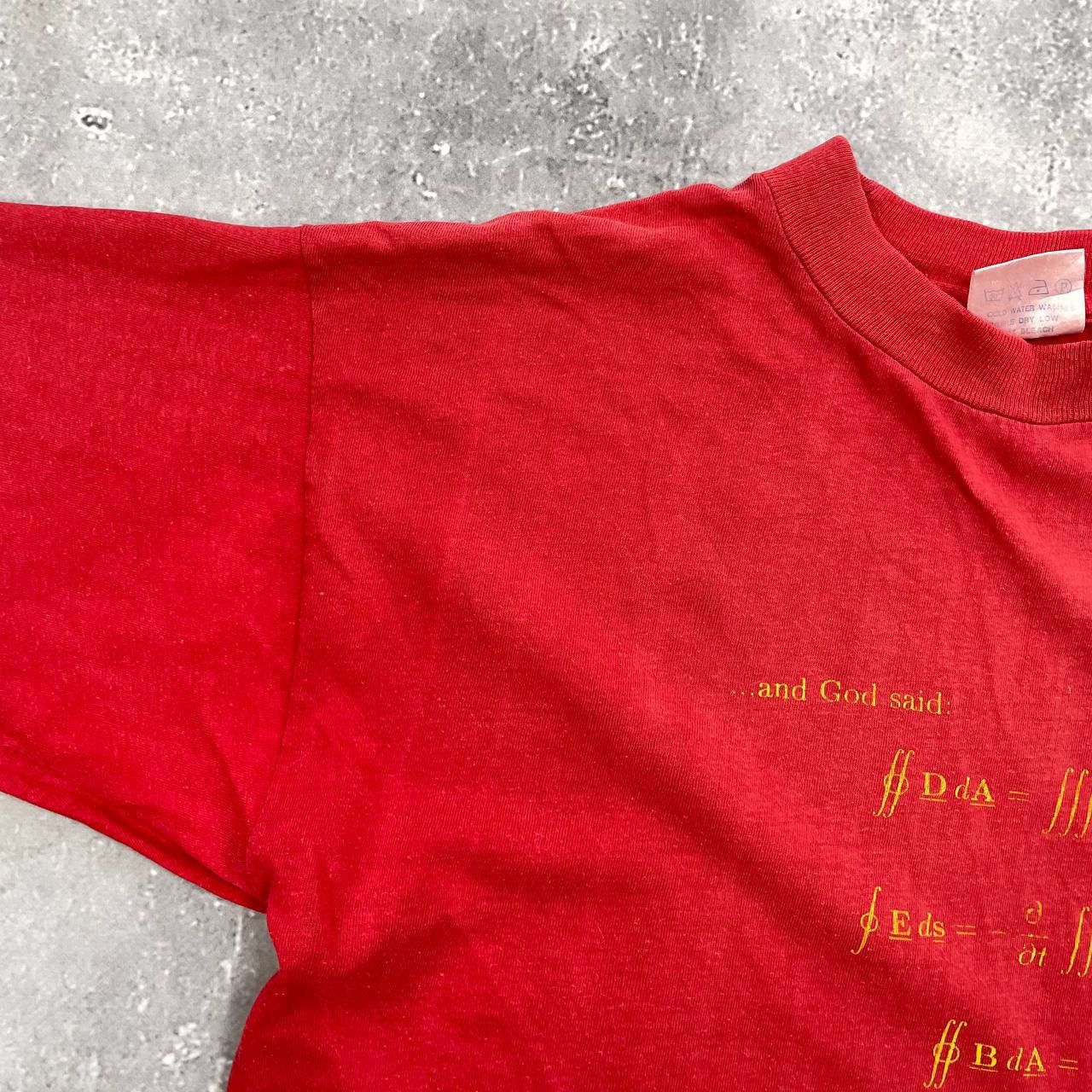 Band Tees × Vintage Vintage 90s Mathematics And God Said And There Light T Shirt Size US M / EU 48-50 / 2 - 7 Thumbnail