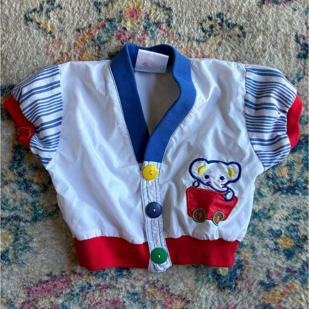Designer Vintage Cotton Vest/blouse by ICZ Size US XXS / EU 40 - 1 Thumbnail