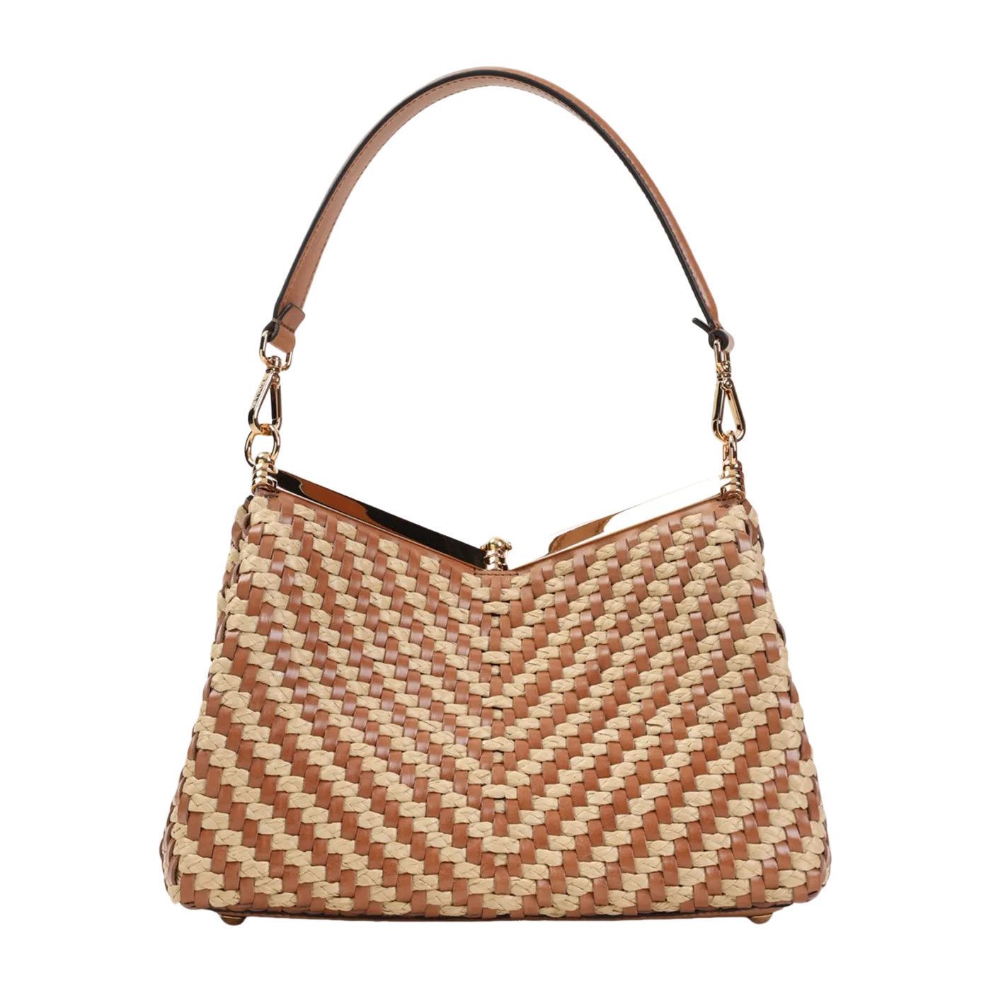 Etro ETRO Vela Medium Marrone Raffia Shoulder Bag New & Authentic Size ONE SIZE - 2 Thumbnail