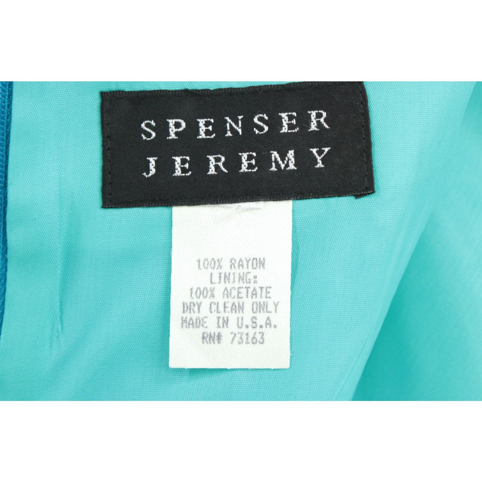 Etro VTG Spenser Jeremy Dress Women Colorblock Short Sleeve Lined Midi 12 Old Money Bohemian Retro Green Blue Zipper Button Size 34" / US 12 / IT 48 - 6 Thumbnail