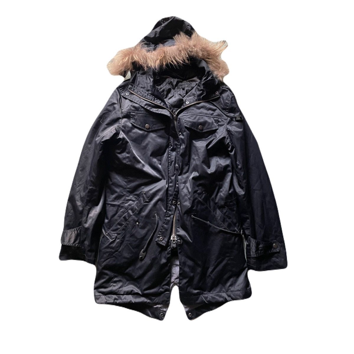 If Six Was Nine 2000s Japanese archive fur military parka vkei y2k Size US M / EU 48-50 / 2 - 2 Thumbnail