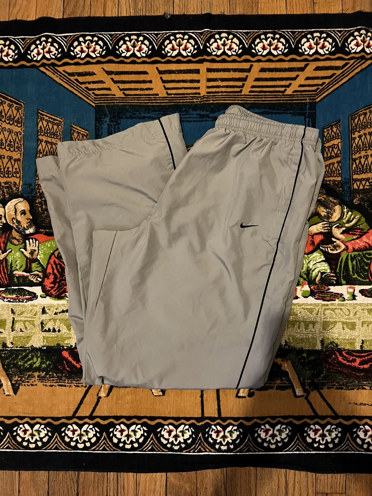 Nike Vintage Nike TrackPants Wind Baggy Pants Small Swoosh Y2k Size 38 - 5 Thumbnail