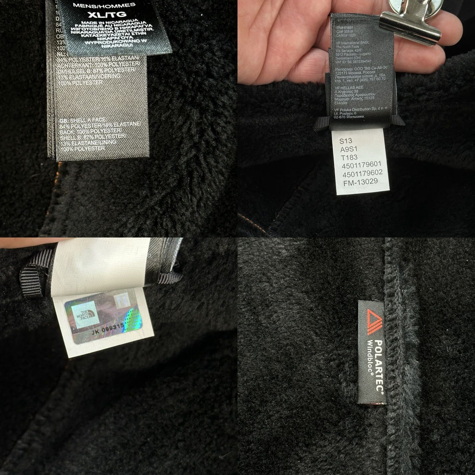 The North Face The North Face Jacket Mens XL Black Orange Apex Bionic Polartec Fleece Lined Size US XL / EU 56 / 4 - 8 Thumbnail