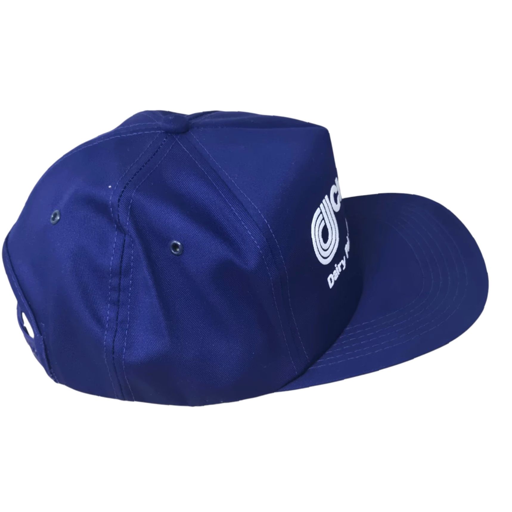 Champion VINTAGE K-Products Hat CHAMPION DAIRY PAK Men's Blue Snapback Made In The US Cap Adjustable 1990s Cotton Blue Mens Size ONE SIZE - 5 Thumbnail