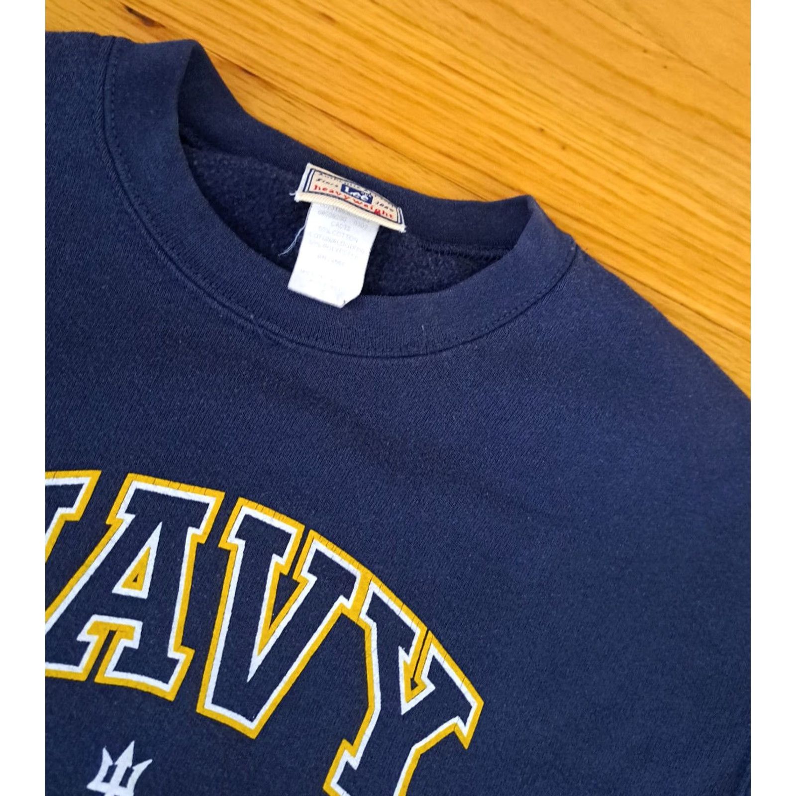 Lee VINTAGE Lee Sweatshirt Blue Small Unisex Adults S Cotton Heavyweight Canvas Pullover 24in long 20in pit to pit Size US S / EU 44-46 / 1 - 3 Thumbnail