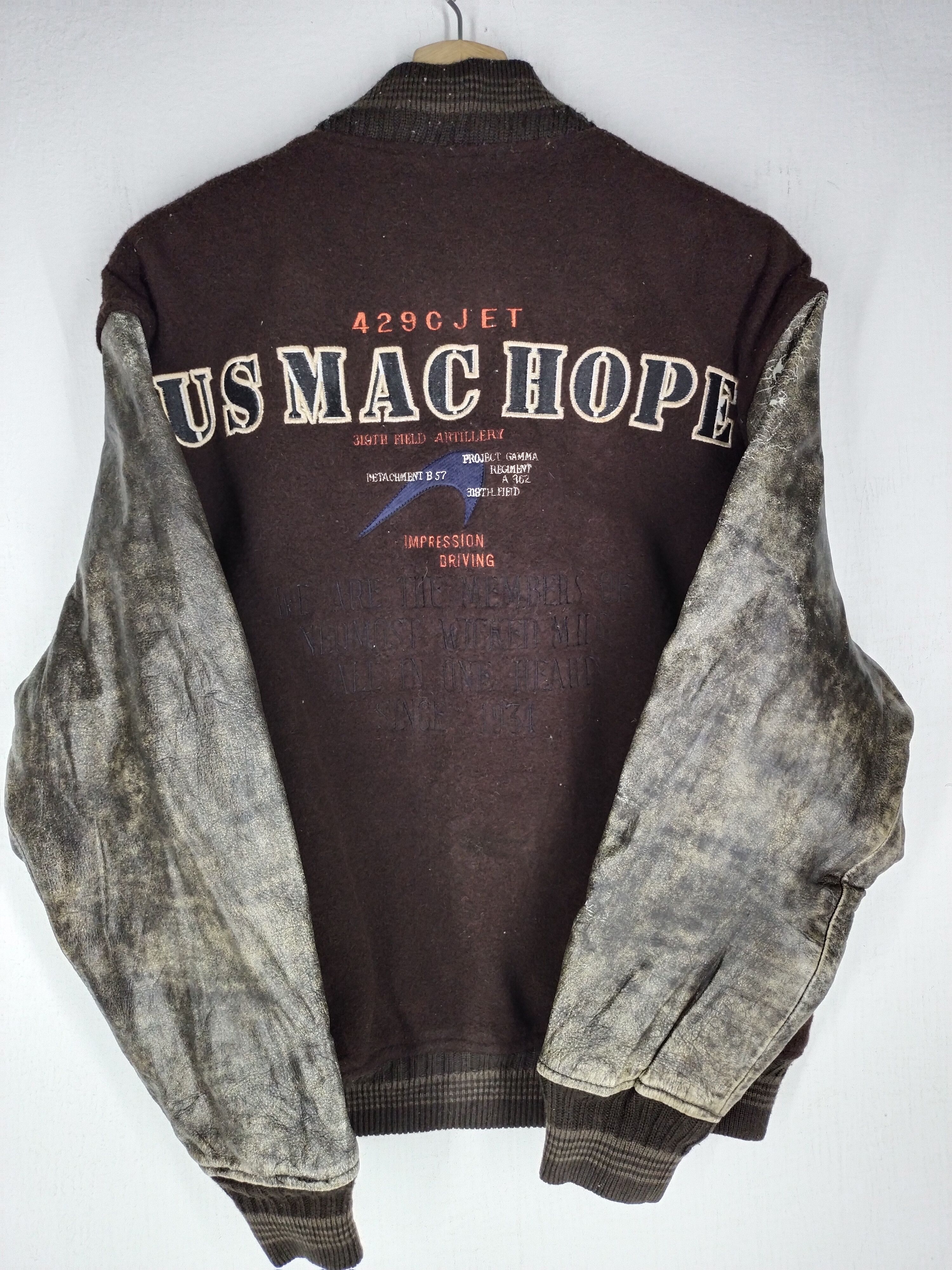 Vintage Vtg US Mac Hope Varsity Jacket Size US L / EU 52-54 / 3 - 12 Thumbnail