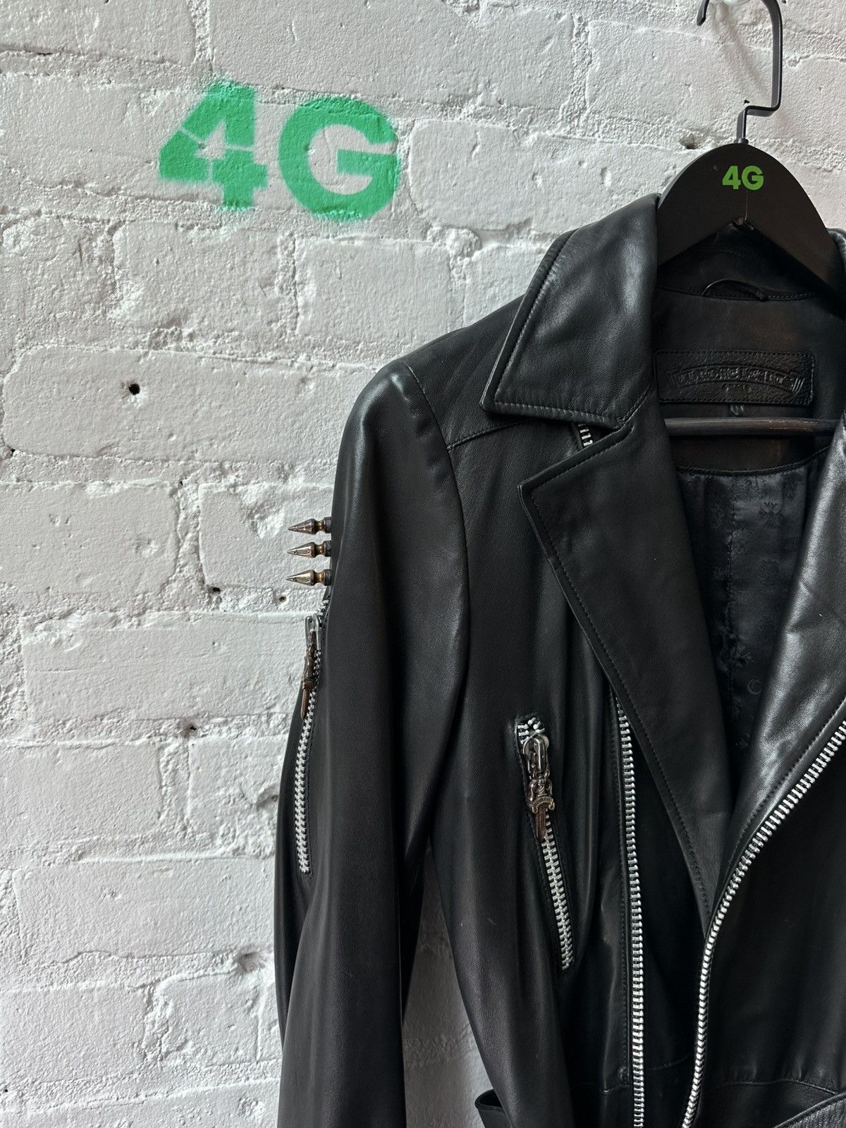 Chrome Hearts CHROME HEARTS 1-1 CUSTOM LEATHER JACKET Size M / US 6-8 / IT 42-44 - 3 Thumbnail