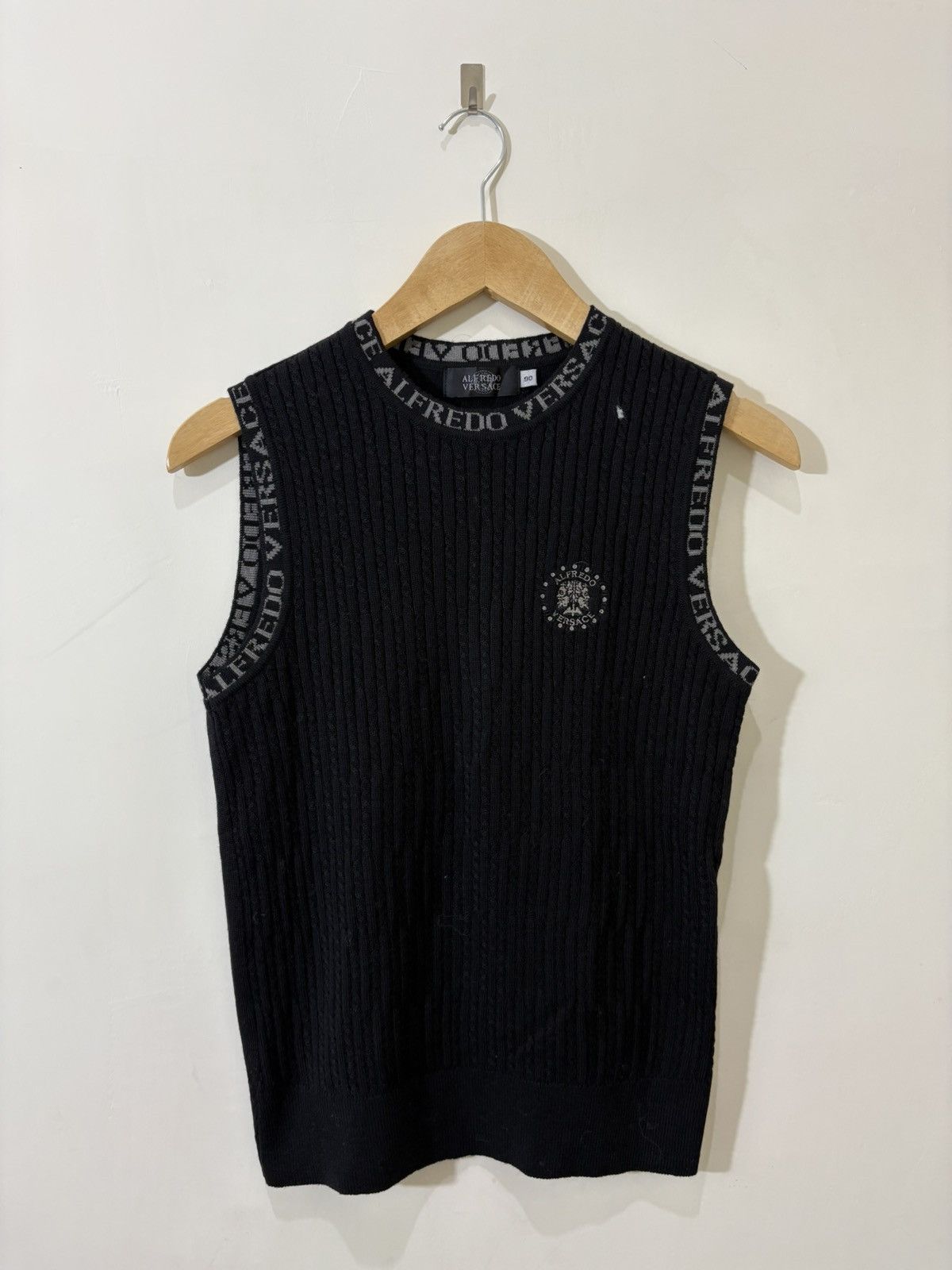 Versace 90s Versace Vest knit y2k style Size S / US 4 / IT 40 - 1 Thumbnail