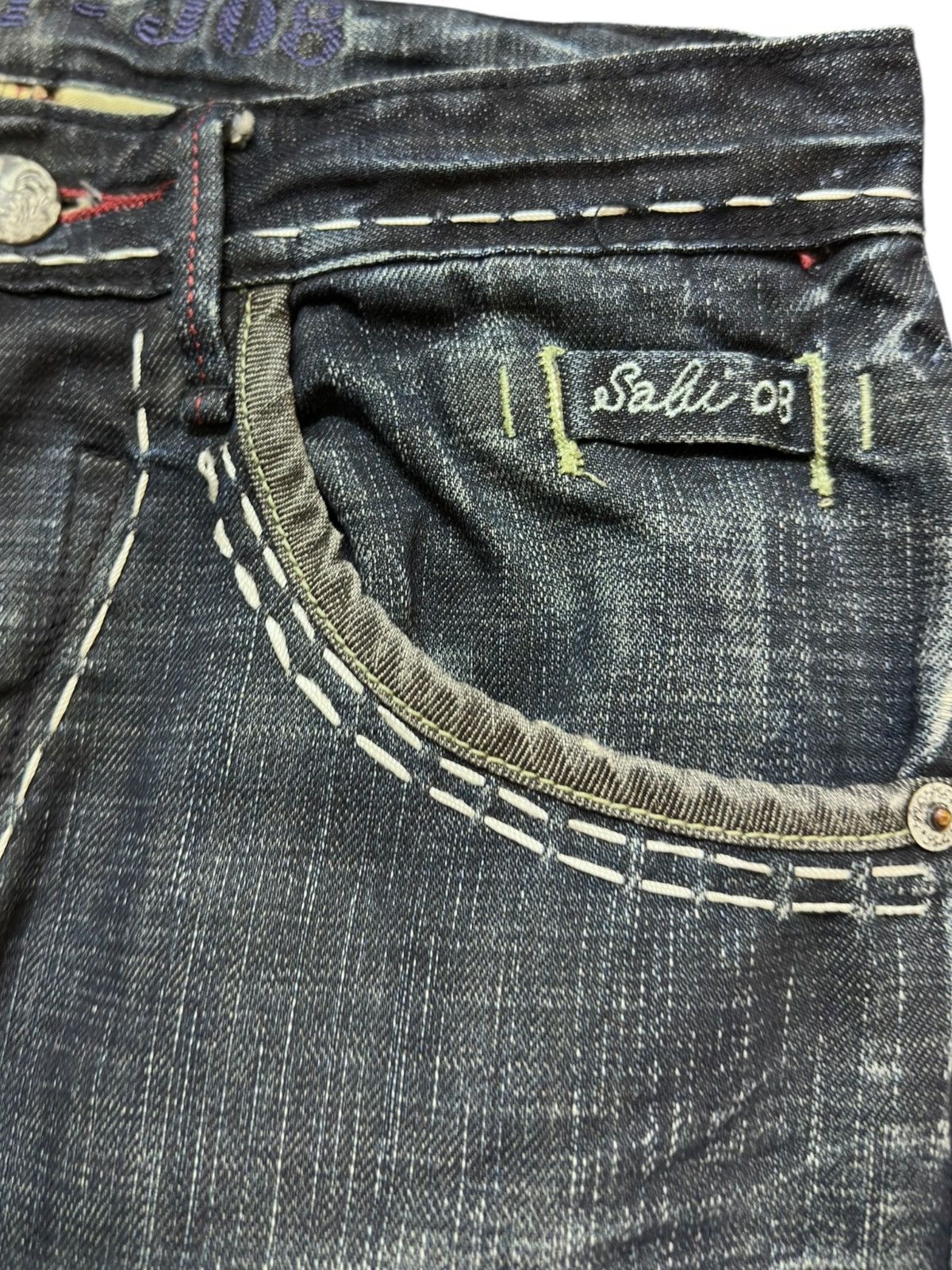 Kapital Vintage Sabi 09 Whiskers Avant Garde Style Jeans Size US 27 - 5 Thumbnail
