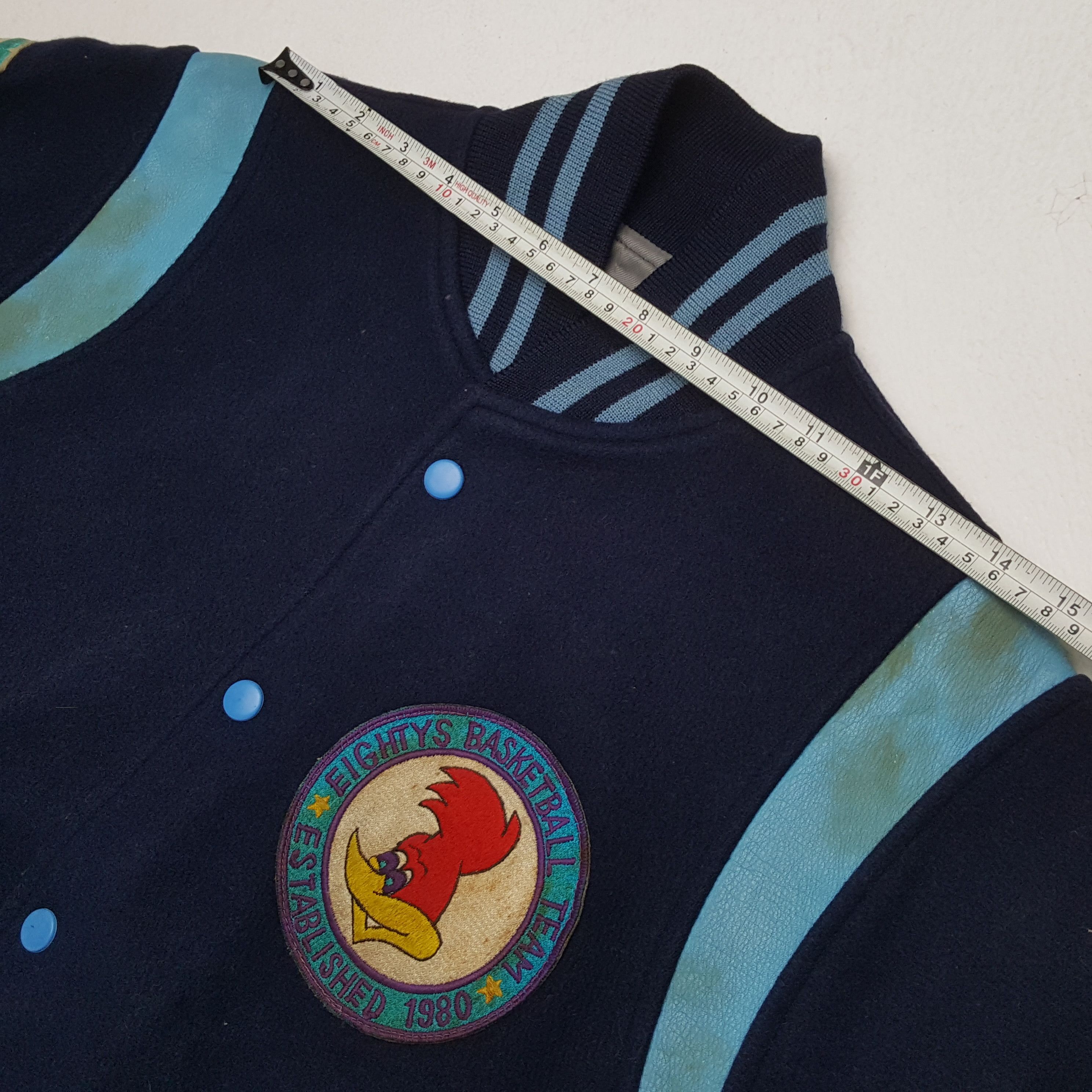 Japanese Brand × NBA × Vintage EIGHTYS BASKETBALL Team NBA Sports Varsity Jacket Size US M / EU 48-50 / 2 - 4 Thumbnail