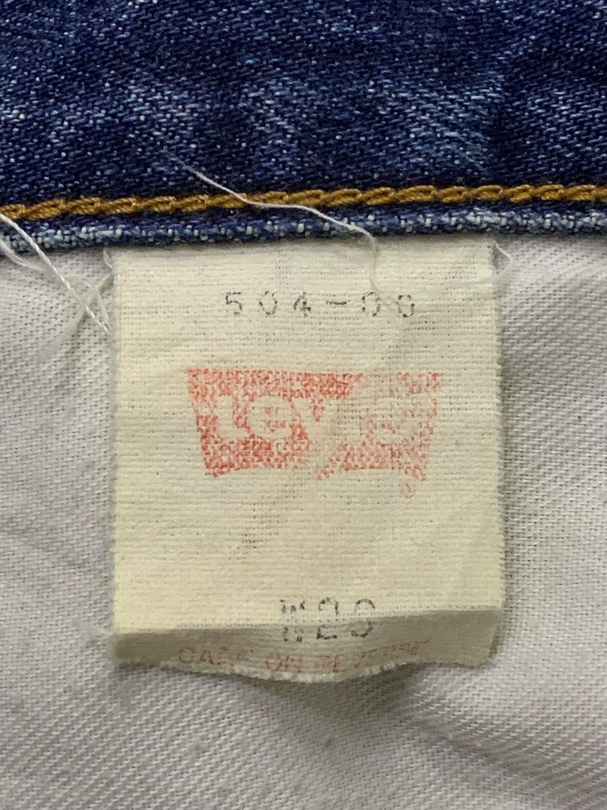 Levi's × Vintage Vintage Levis 504 Selvedge Baggy Cut Distressed Jeans Size US 30 / EU 46 - 18 Thumbnail