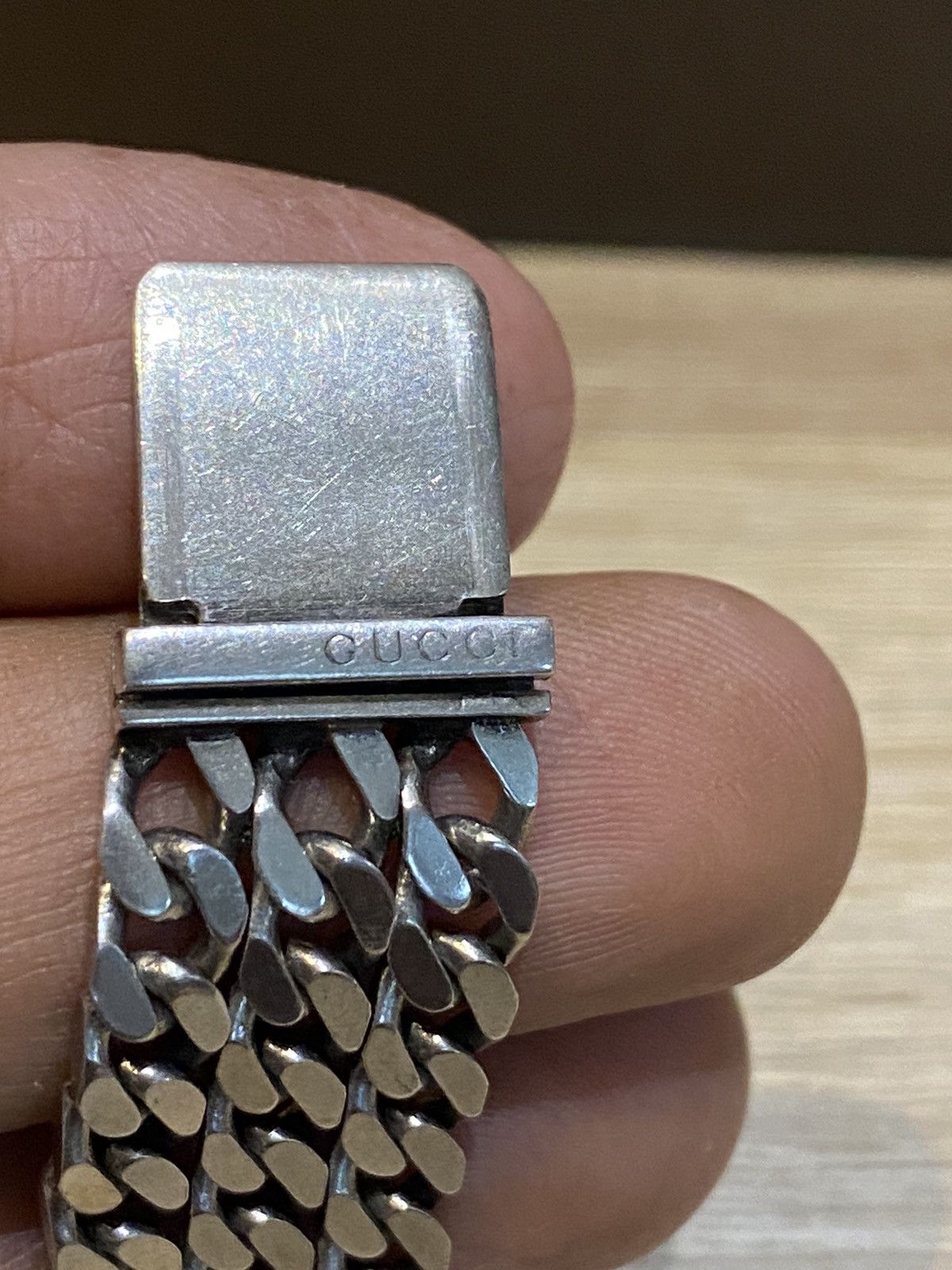 Gucci Authentic GUCCI Diamantissima Bracelet Silver 925 Kihei Size ONE SIZE - 14 Thumbnail
