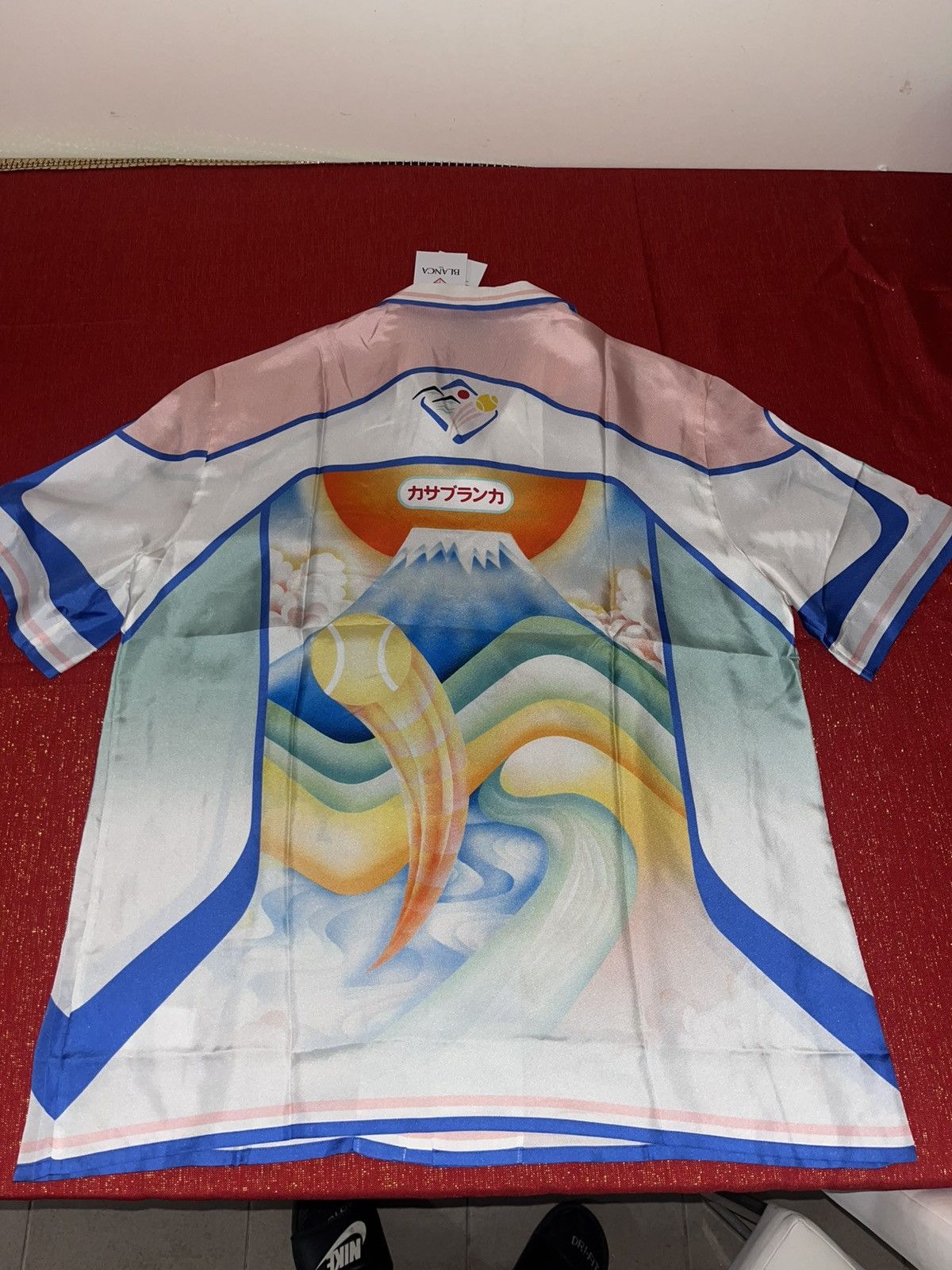 Casablanca Fuji Dream Cuban Collar Short Sleeve Shirt Sz XL Size US XL / EU 56 / 4 - 18 Thumbnail