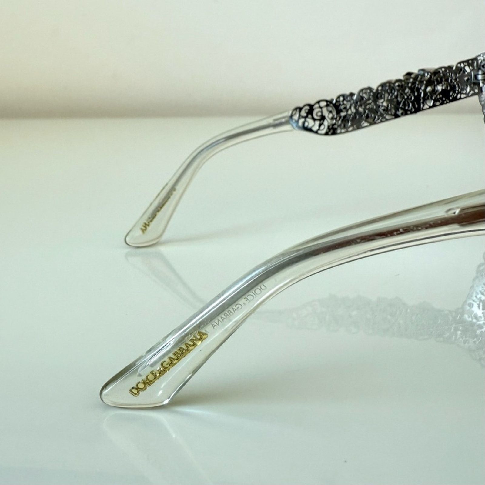 Dolce & Gabbana Dolce&Gabbana silver clear crystals sunglasses DG 2134 B-M Size ONE SIZE - 4 Thumbnail