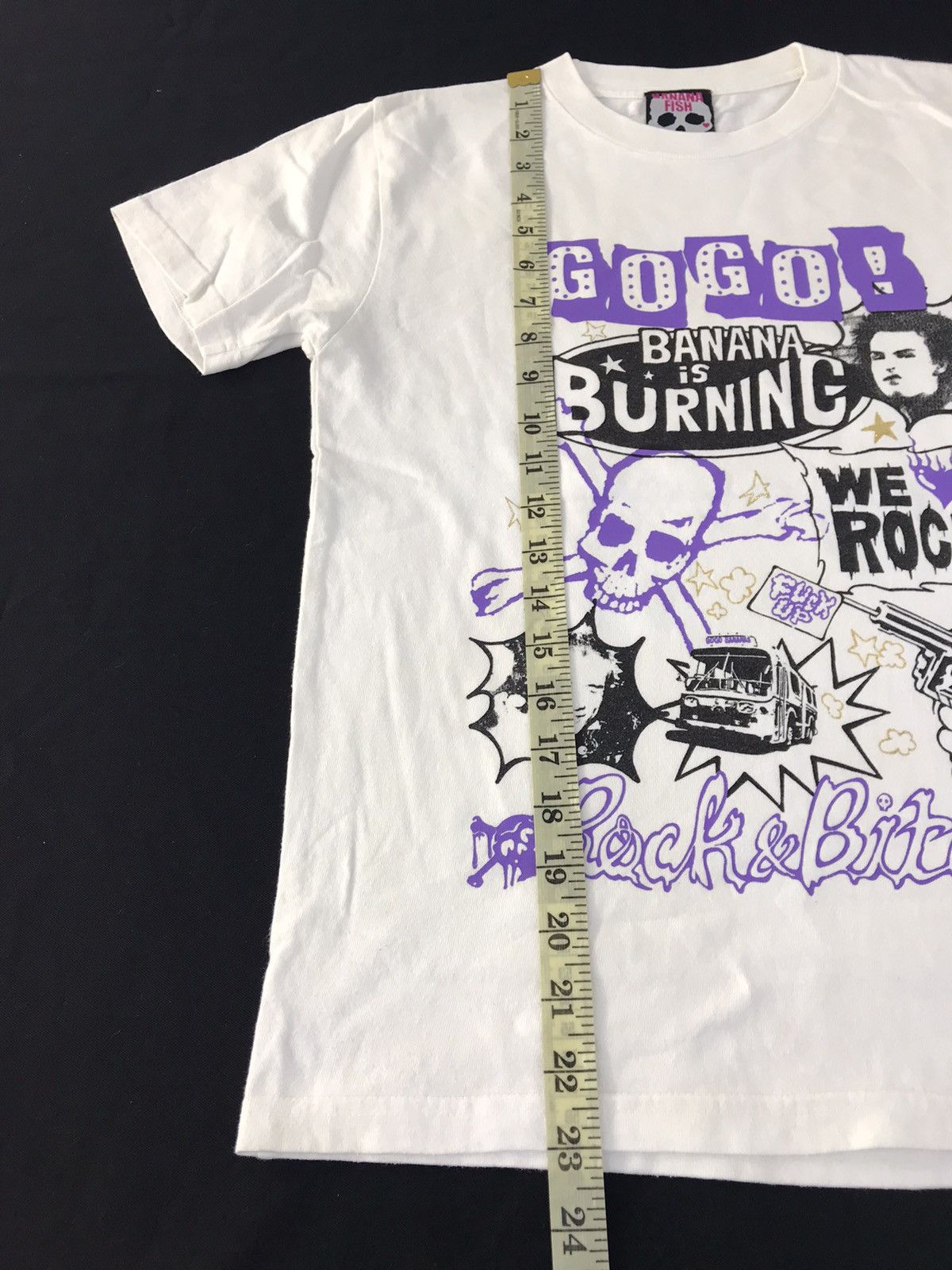 Japanese Brand Banana Fish Rock & Fish We Rock Music Tee Unisex Wear Size US S / EU 44-46 / 1 - 10 Thumbnail