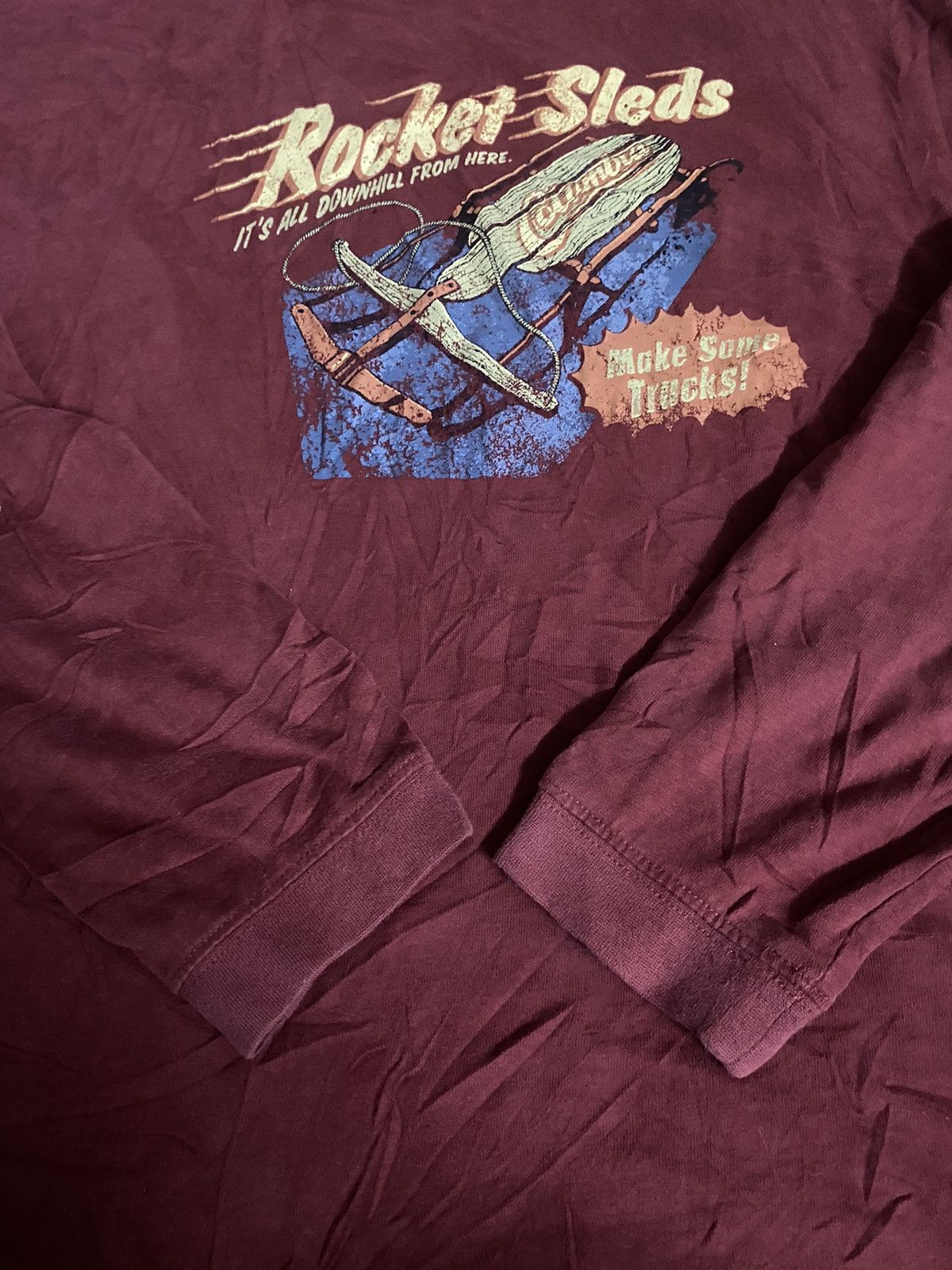 Columbia × Designer Y2k Designer Columbia Rocket Sleds Long sleeve 🚀 Size US M / EU 48-50 / 2 - 7 Thumbnail