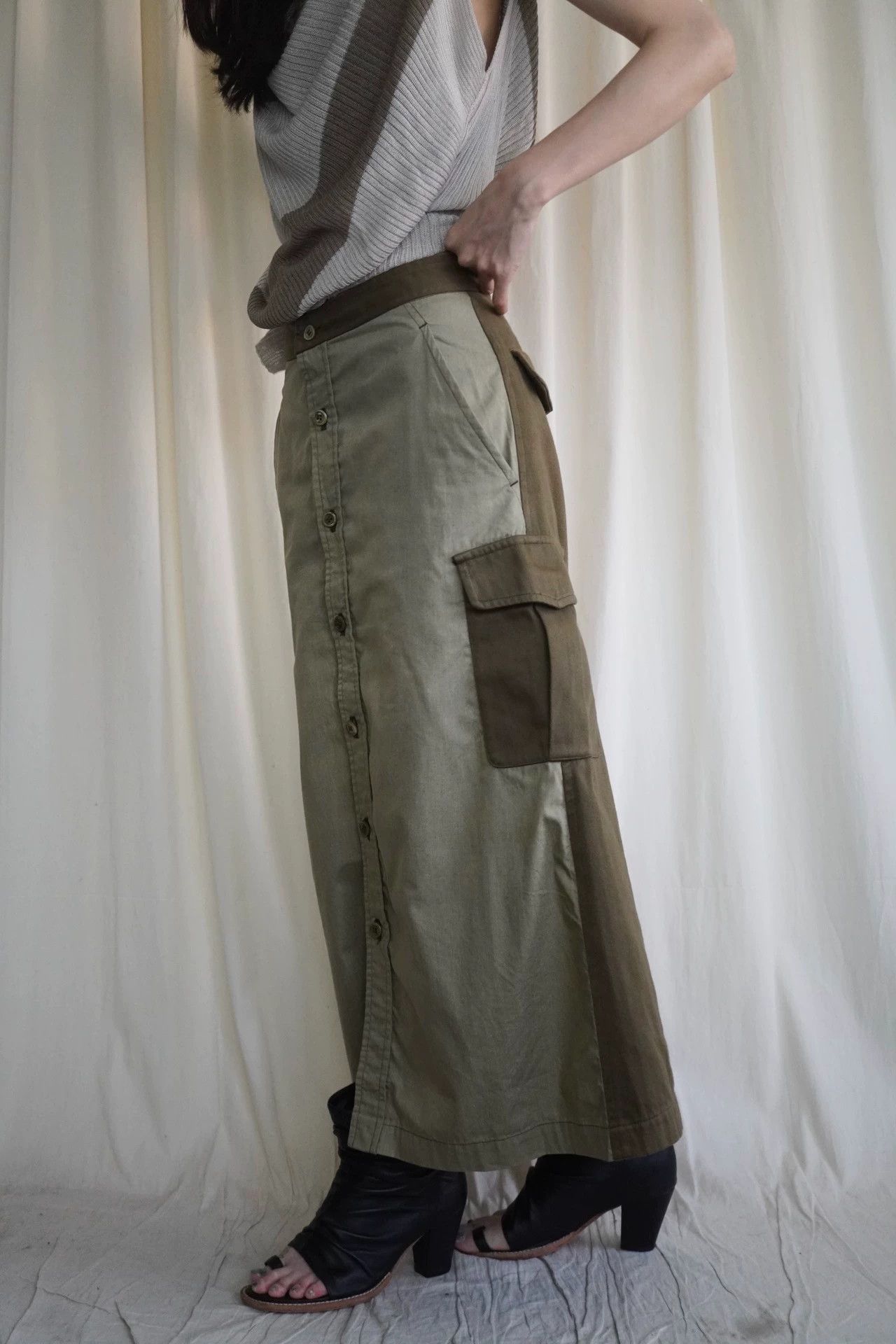 Comme des Garcons CDG 2000SS Color Blocked Skirt S 9/10 Size 26" / US 2 / IT 38 - 5 Thumbnail