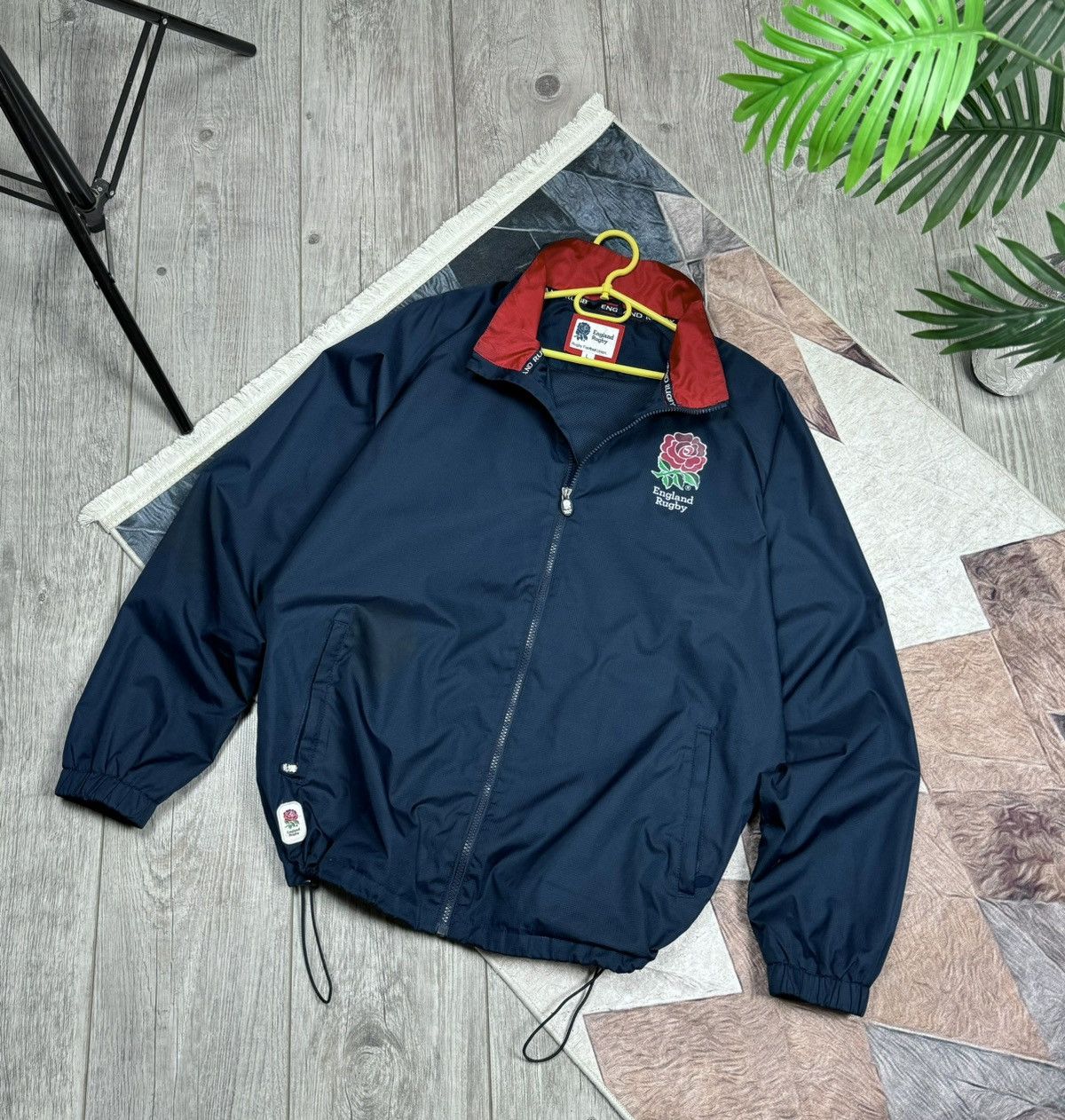 Vintage England Rugby 🏉 Football USA Jacket Y2K drill style size L Size US L / EU 52-54 / 3 - 1 Thumbnail