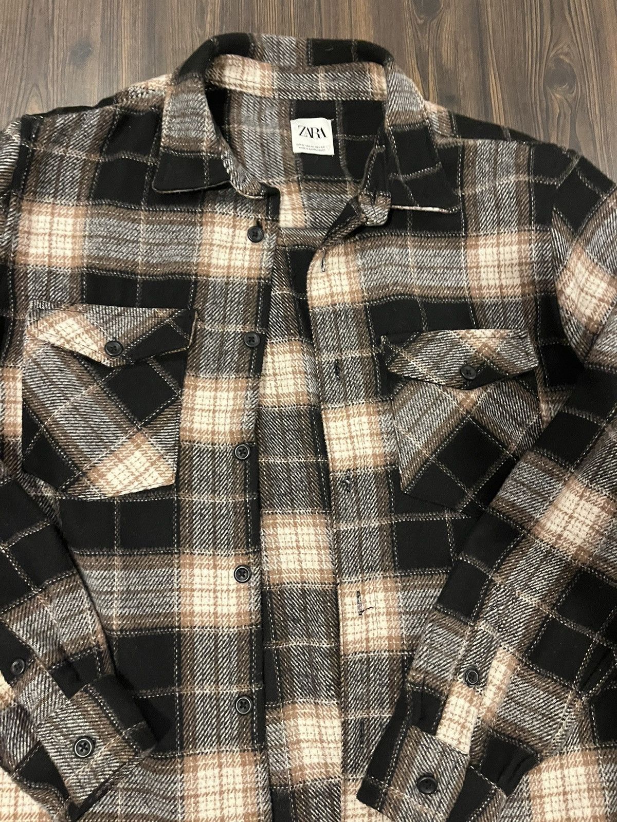 Zara Zara Wool Button Up Size US M / EU 48-50 / 2 - 2 Thumbnail