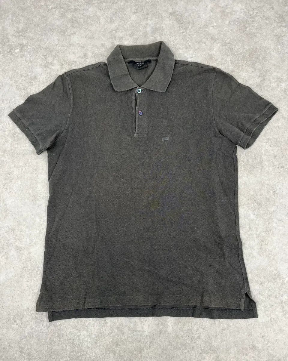Gucci Gucci Grey Minimalist Polo Shirt Size US S / EU 44-46 / 1 - 1 Thumbnail