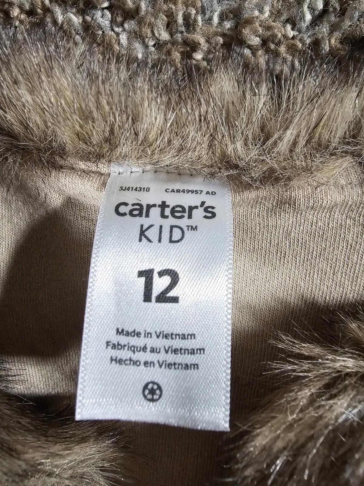 Other Carter's Kid 12 Faux Fur Vest NWT Size ONE SIZE - 2 Thumbnail