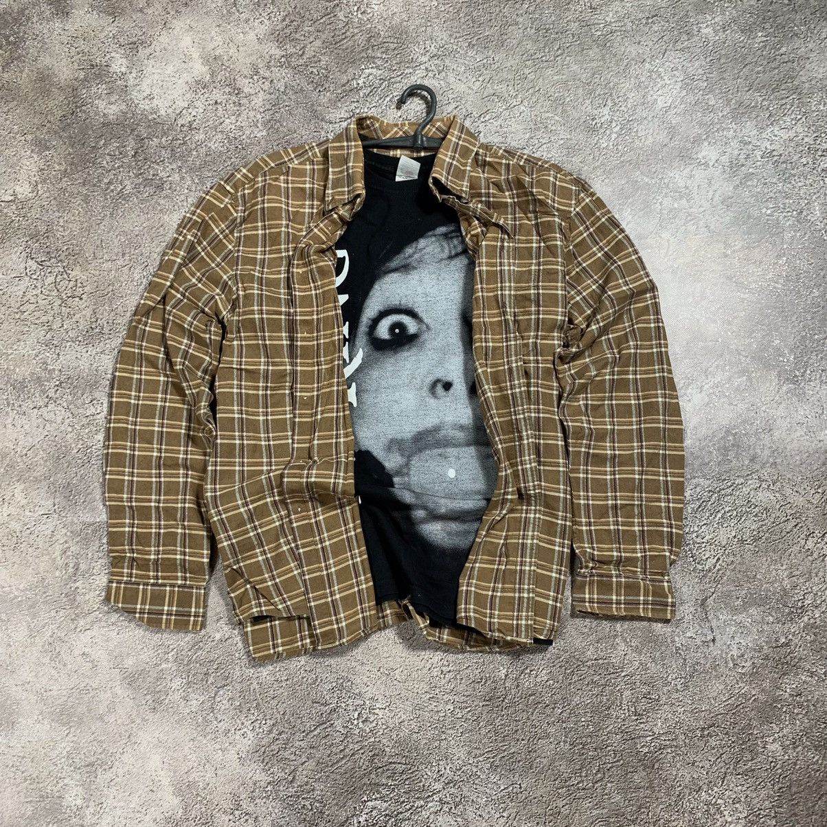 Vintage Vintage 90s Plaid Shirt Graphic Print Grunge Streetwear XL Size US XL / EU 56 / 4 - 1 Thumbnail