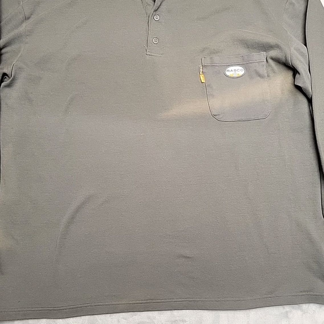 Vintage Rascal FR Shirt Mens 4XL Gray Henley Flame Fire Resistant Long Sleeve Workwear Shirt Mens 4XL Gray Henley Flame Fire Resistant Long Sleeve Workwear Size US XXL / EU 58 / 5 - 2 Thumbnail
