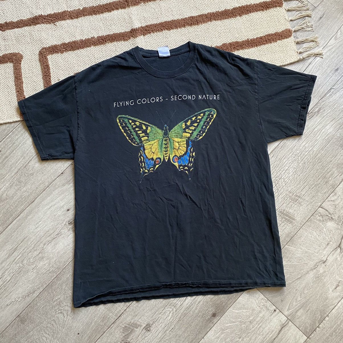Band Tees FLYING COLORS ROCK BAND SECOND NATURE BUTTERFLY TOUR T SHIRT Size US XL / EU 56 / 4 - 1 Thumbnail