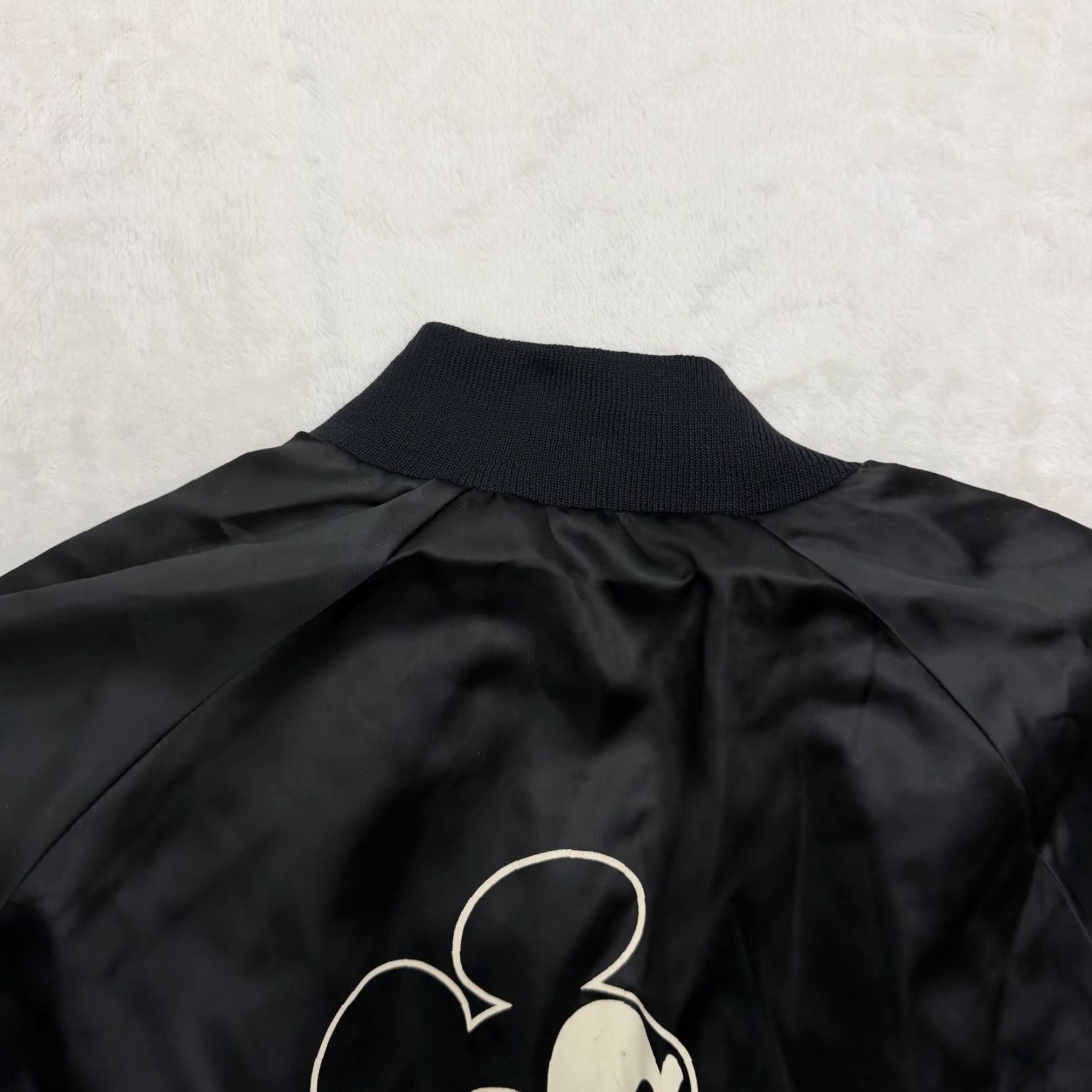 Chalk Line VINTAGE Chalk Line Mickey Mouse Disney Jacket Mens S Black Satin Bomber 80s Size US S / EU 44-46 / 1 - 3 Thumbnail